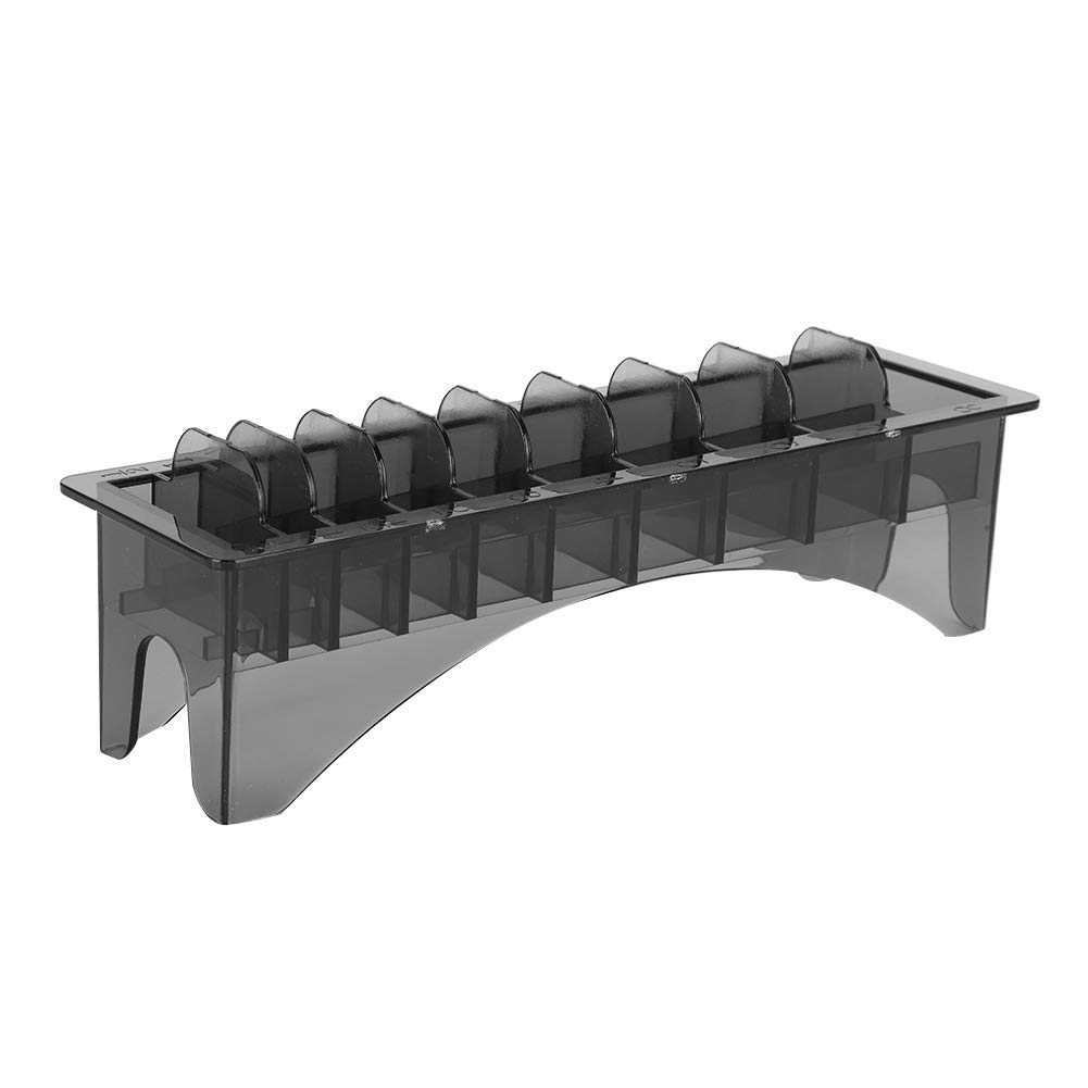 Durable Plastic Guide Comb Organizer 9.8 x 2.8 x 2.6 Inch - Hair Clipper Comb Storage Case & Desk Organizer for Barber Tools - Perfect for Salon, Home Haircut & Professional Grooming Kits