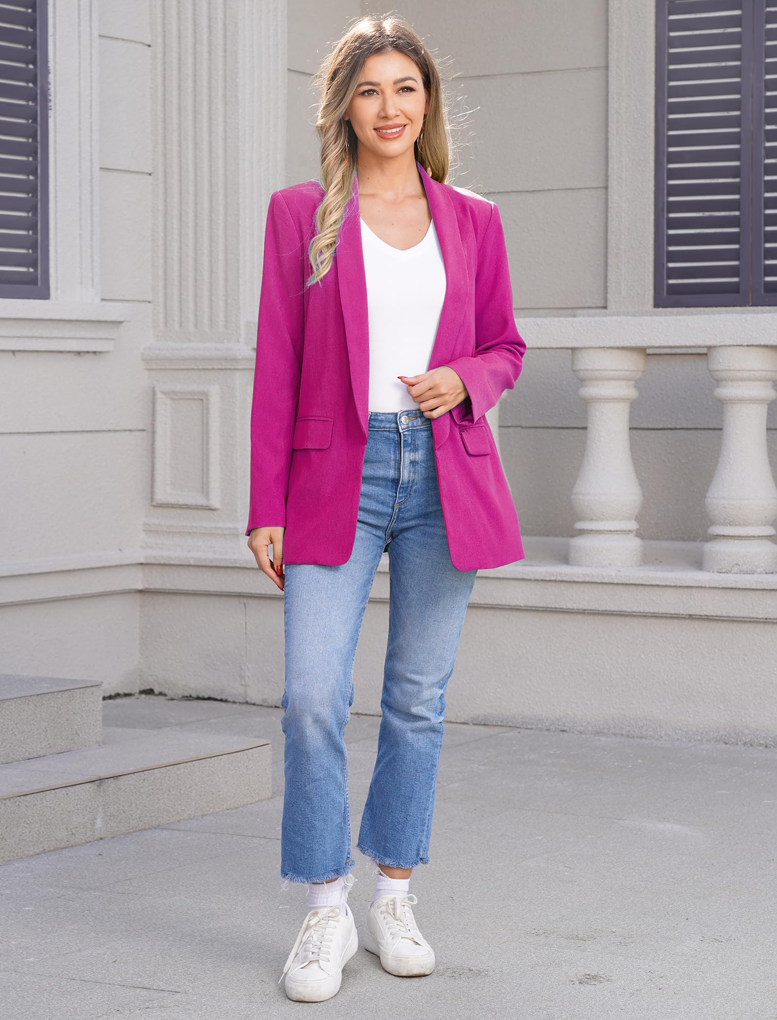 Women's Lightweight Blazer Jacket for Business Casual & Office Wear - Stylish Work Blazers with Pockets | Perfect for Professional Outfits, Meetings & Dressy Occasions