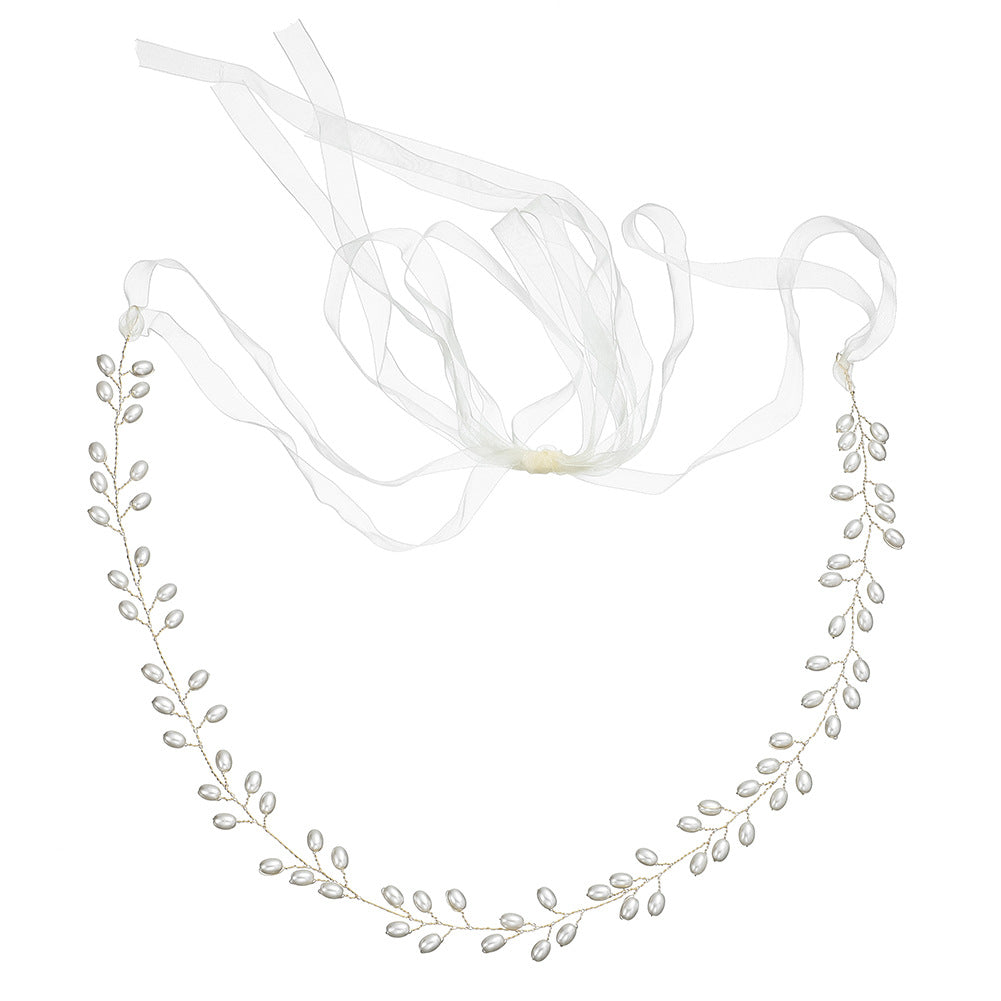 Elegant Imitation Pearl Bridal Sash Waist Chain - Perfect for Wedding Dresses, Bridal Showers & Formal Events