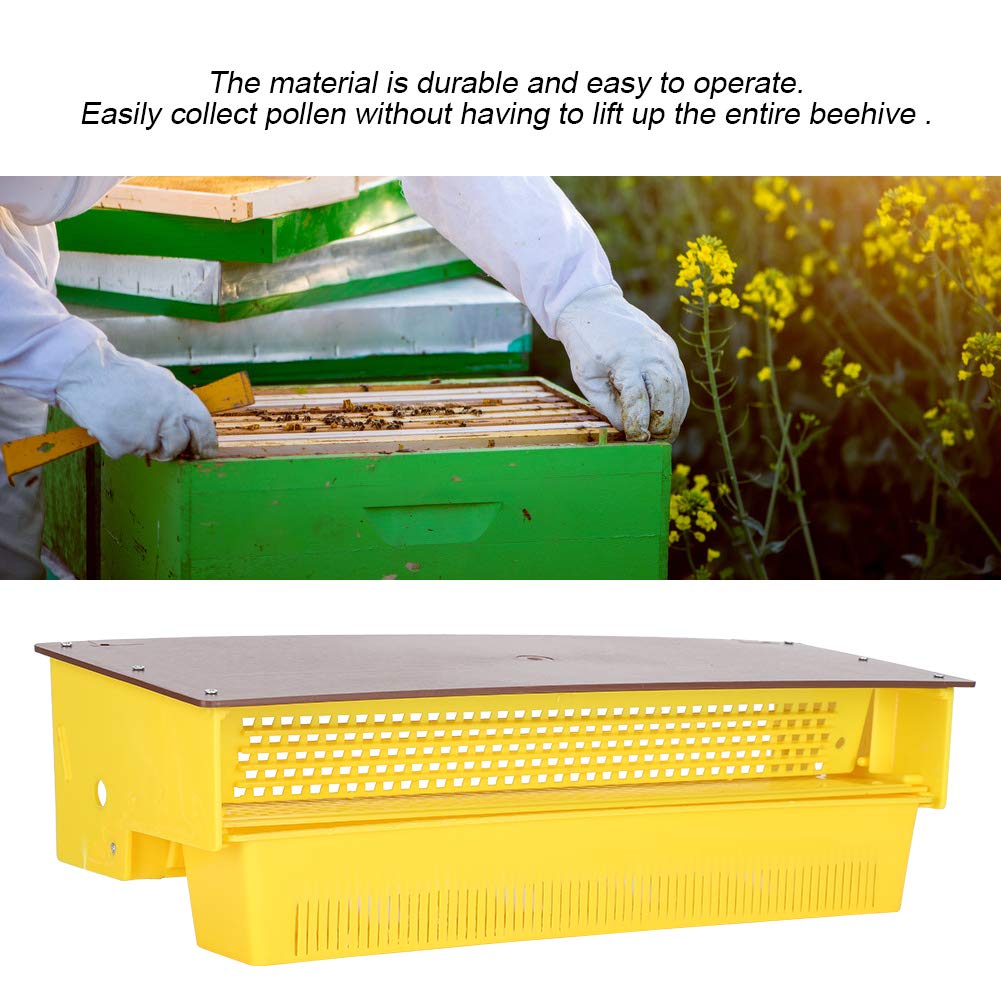 Bee Pollen Collector Box - Adjustable & Ventilated Multifunctional Pollen Trap for Honey Bees | Perfect for Beekeeping, Hive Maintenance & Pollen Harvesting