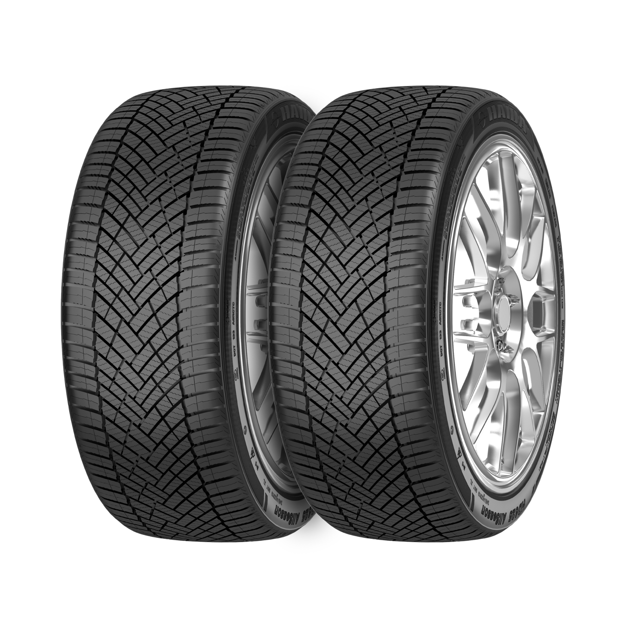 Haida HD625 195/60R15 All-Season Tires - 2 Pack (88V Rating) for Year-Round Driving on Sedans, SUVs & Light Trucks