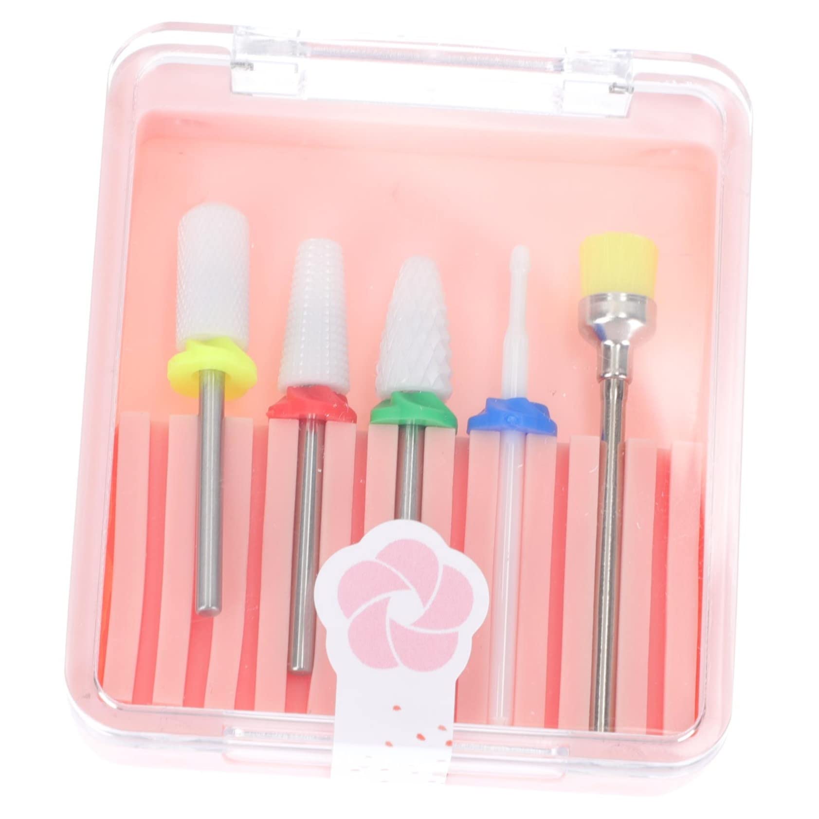 Beavorty Professional Nail Drill Kit - 1 Set Nail Polisher, File Bits, Pedicure Tools & Grinding Heads for Manicure & Nail Art | Alloy Sanding Accessories for Salon & Home Use