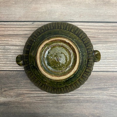 Premium Shinogi Bowl in Oribe Green - Handcrafted Japanese Ceramic Rice & Soup Bowl - Perfect for Dining, Gifts & Home Decor