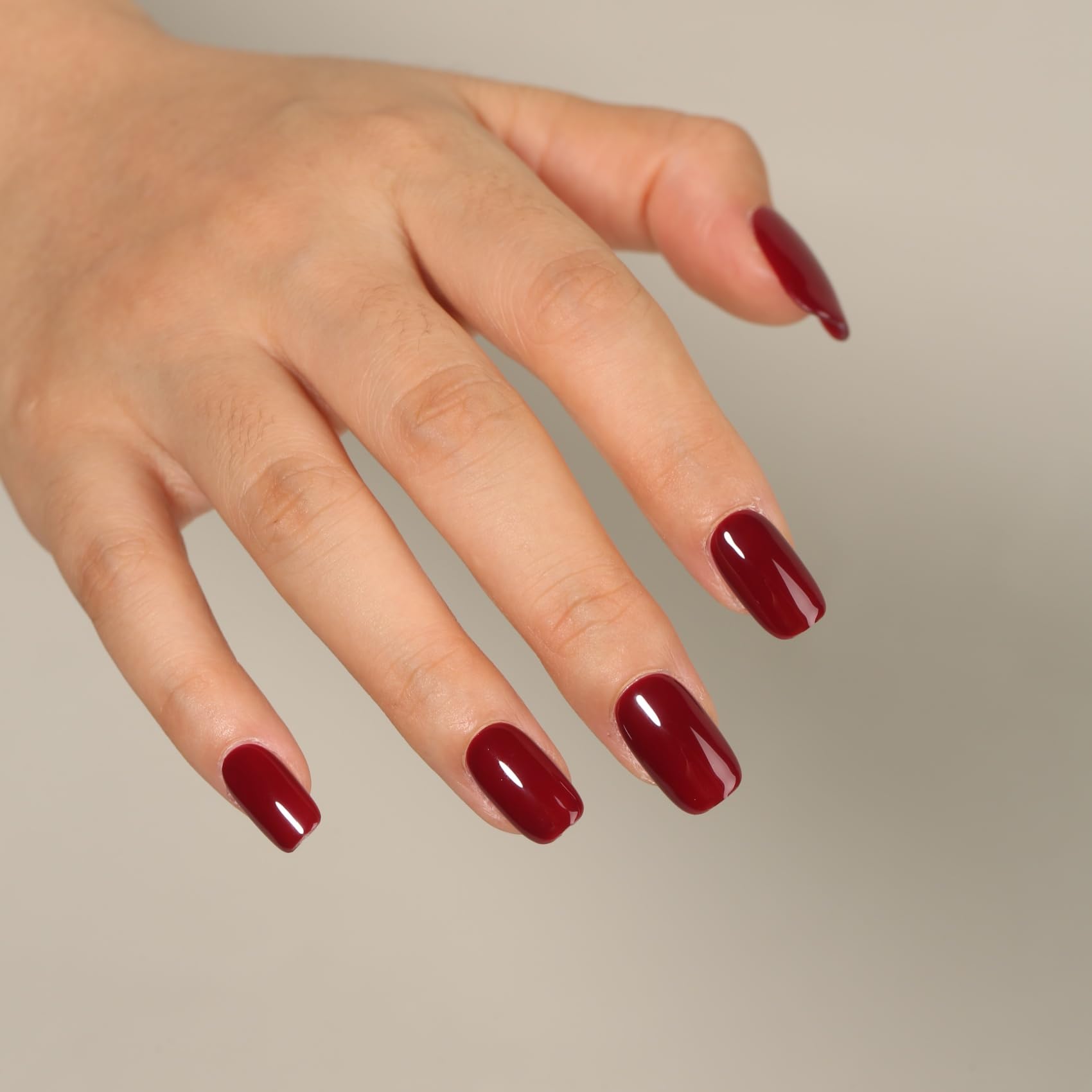 Burgundy Gel Nail Polish 15ML - Long-Lasting UV/LED Soak Off for Home Manicure & Nail Art - Perfect Women's Gift for Parties & Weddings