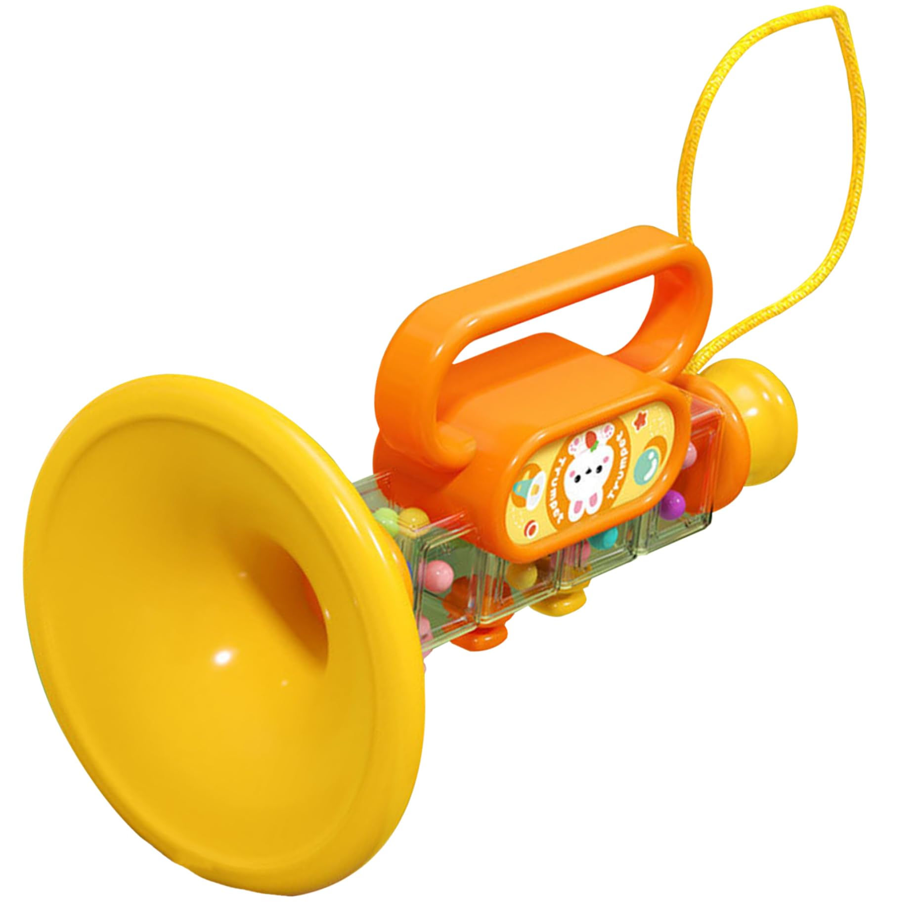Colorful Playable Toy Trumpet for Kids - Cute Cartoon ABS Musical Instrument with Detachable Hanging Rope | Educational Music Toy for Toddlers & Children | Perfect for Birthday Gifts, Early Learning & Musical Development