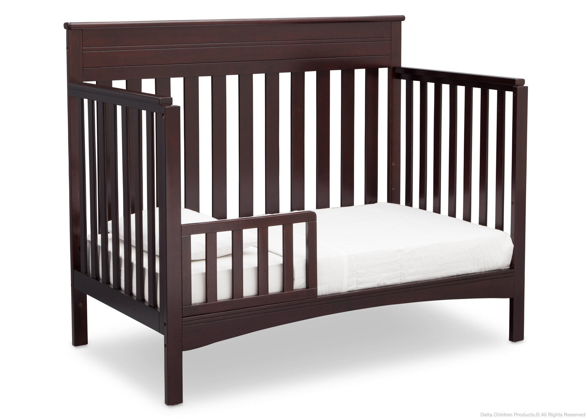 Fabio 4-in-1 Convertible Baby Crib - Toddler Bed, Daybed & Full-Size Bed Frame - Safe & Stylish Nursery Furniture for Boys & Girls - Perfect for Newborns to Teens Bedroom Decor