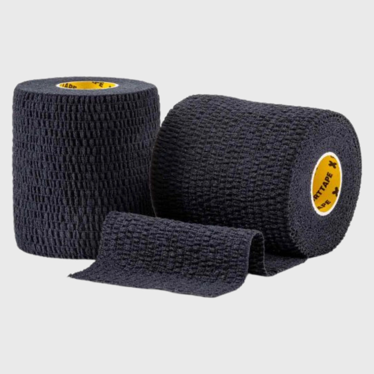SportTape EAB Elastic Adhesive Bandage Tape - 3 Inch x 7.5 Yard (7.5cm x 6.9m) Black - Ideal for Sports Injuries, Wound Care & Muscle Support