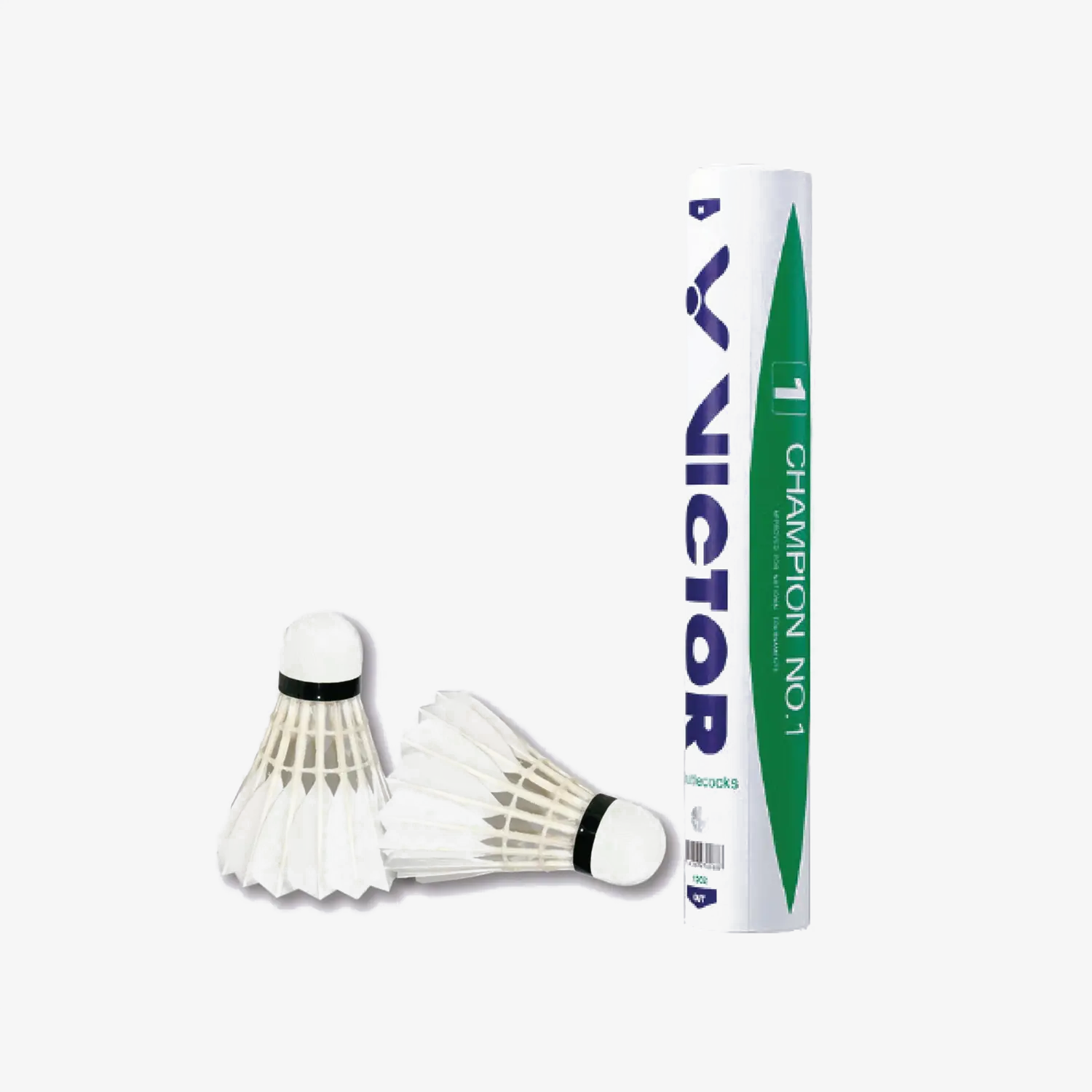 VICTOR Champion NO.1 Badminton Feather Shuttlecocks - Premium Tournament Grade Feather Birdies for Professional & Recreational Play - Perfect for Indoor/Outdoor Courts, Training & Competitive Matches