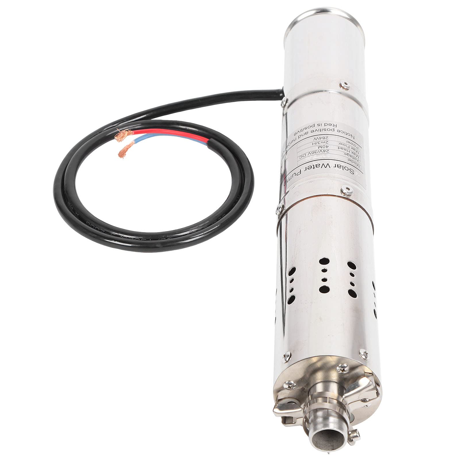 24V Solar Deep Well Water Pump with MPPT Controller - Brushless DC Submersible Pump for Home, Farm & Irrigation (Model S243T-30) - Perfect for Off-Grid Water Supply & Agricultural Use