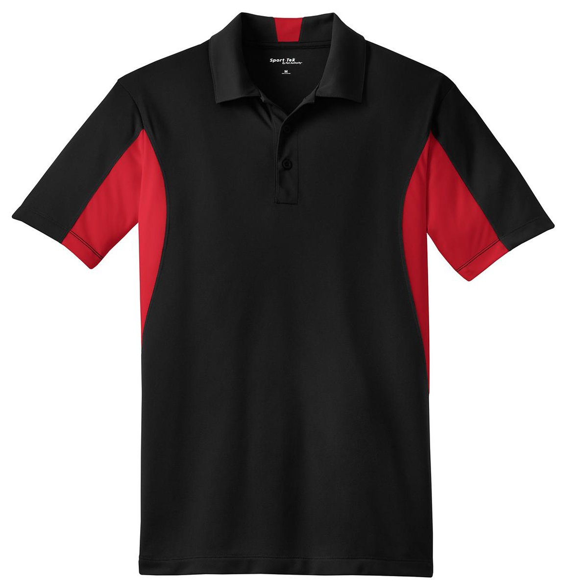 Sport Tek Men's Tall Side Blocked Micropique Sport Wick Polo Shirt - Moisture Wicking Performance Golf & Tennis Polo for Active Men