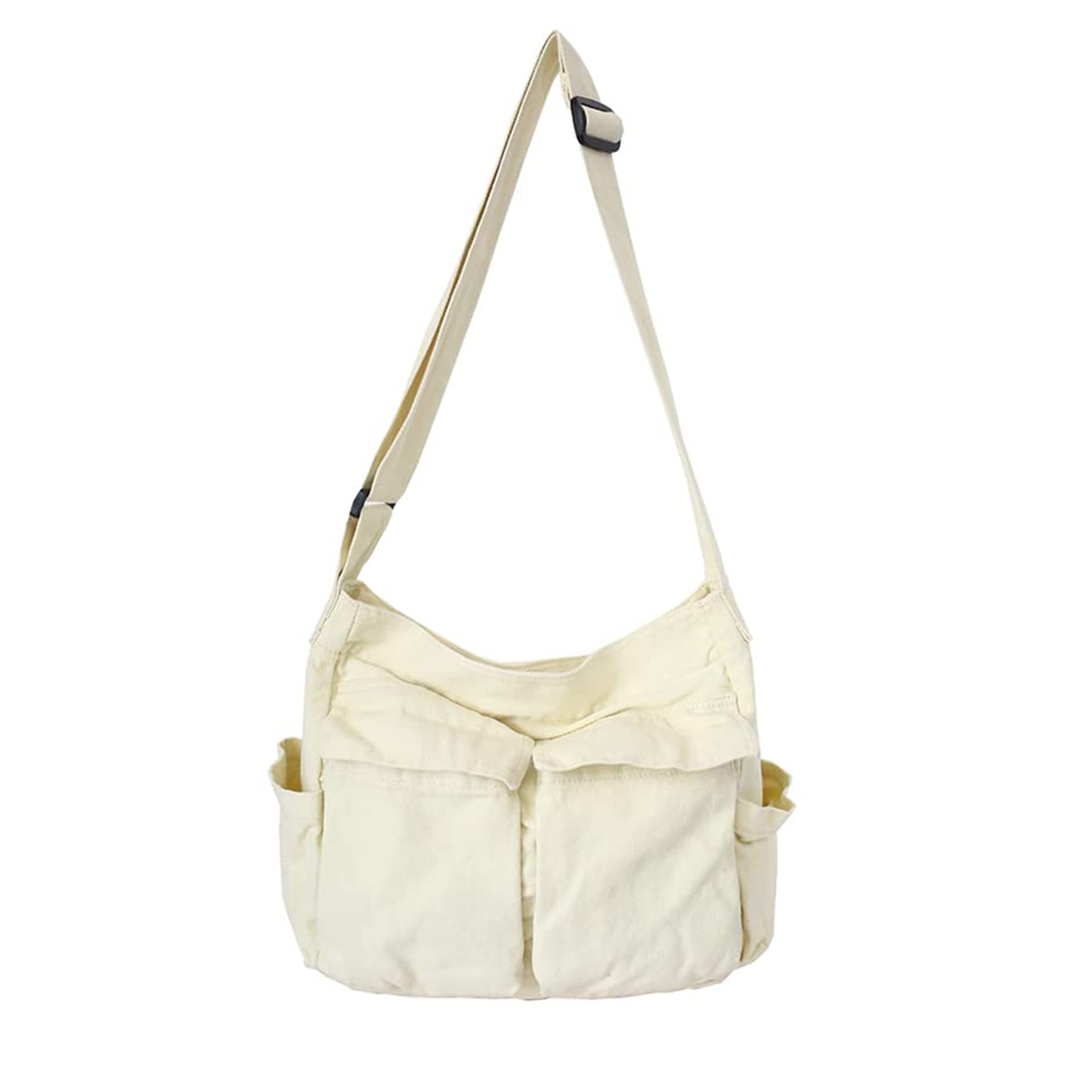 Chirest Messenger Bag for Women & Men - Large Canvas Crossbody Hobo Tote with Multiple Pockets | Perfect for Work, Travel & Daily Commute
