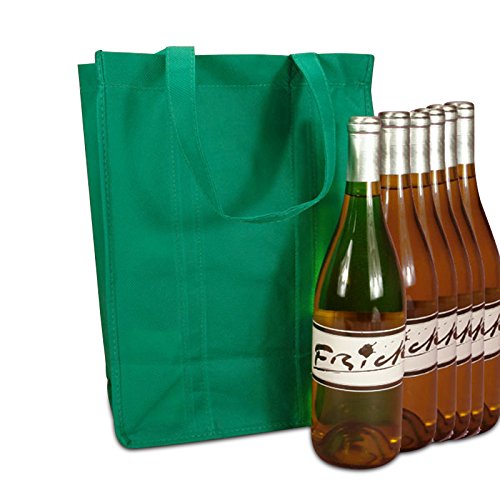 Premium 6-Bottle Fabric Wine Bags - 10
