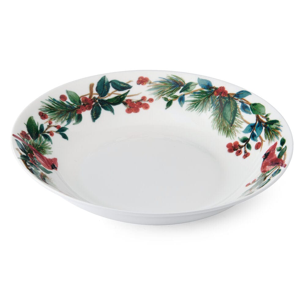 Winter Cardinal Serving Bowl - Elegant Holiday Dinnerware for Christmas & Thanksgiving Entertaining - Perfect for Soups, Salads & Side Dishes