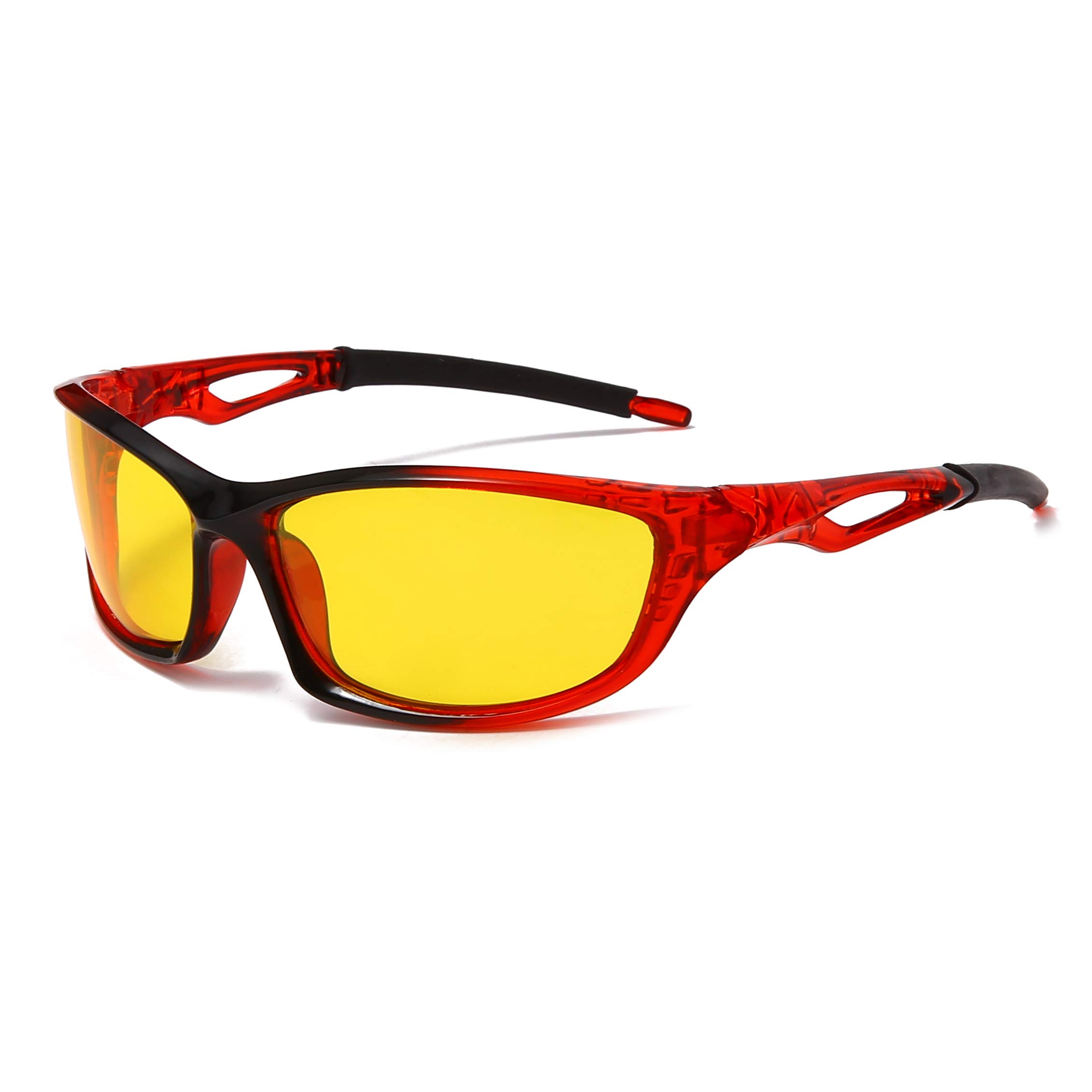 Polarized Sports Sunglasses for Men & Women - UV Protection, Anti-Glare for Cycling, Running, Driving & Night Vision - Lightweight & Durable for Outdoor Activities