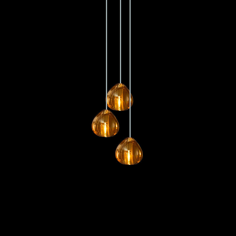 Elegant Crystal Pendant Light - Modern Chandelier for Dining Room, Bedroom & Living Room Decor - Dimmable LED Hanging Lamp for Home & Office Lighting