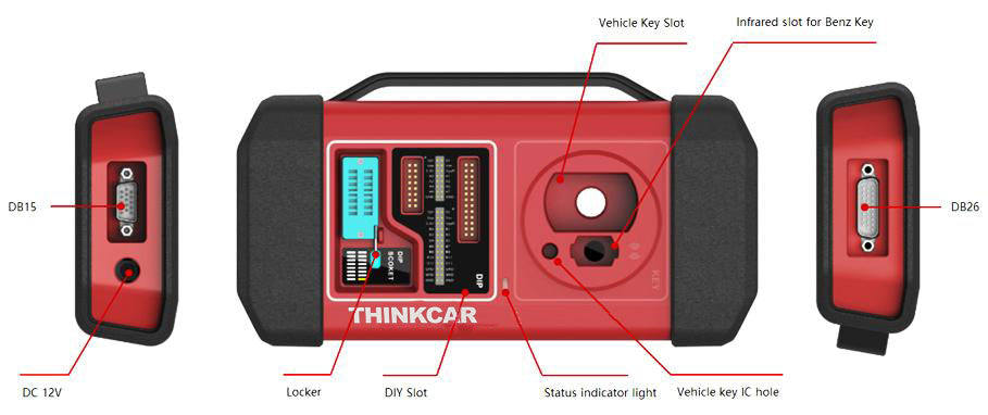 PROG 3 Professional Car Key Programmer - Auto Immobilizer & Diagnostic Tool for Vehicle Key Coding, ECU Programming - Perfect for Locksmiths, Mechanics & Car Dealerships