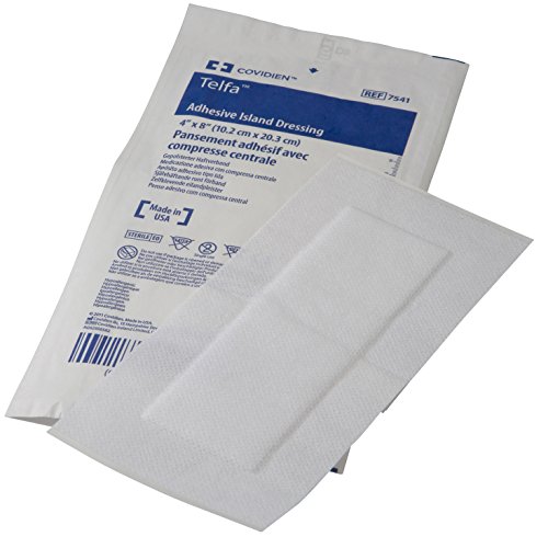 COVIDIEN 7541 Telfa Adhesive Island Dressing, Sterile 1's in Peel-Back Package, 4