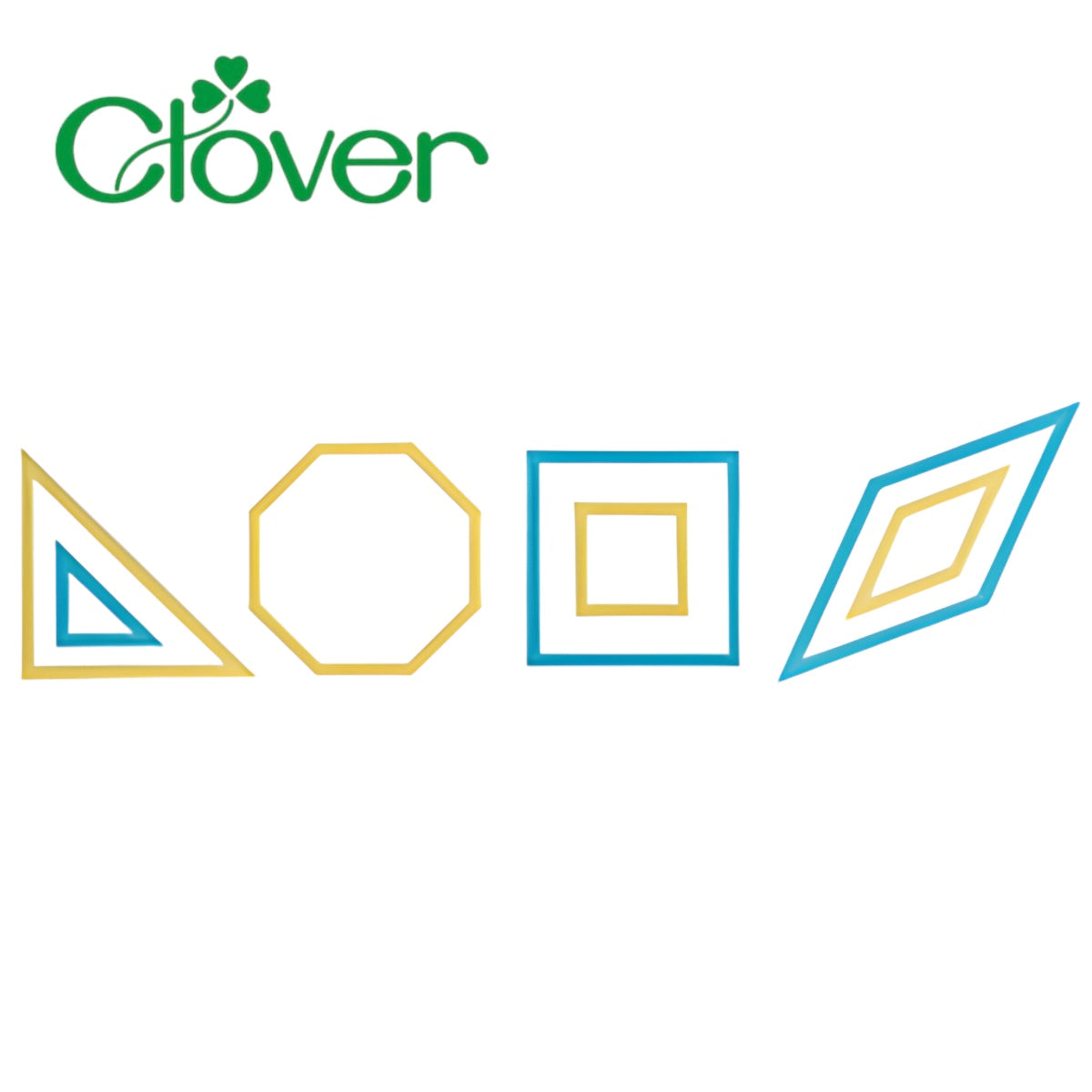 Clover Patchwork Templates - Squares & Octagons for Quilting, Sewing & DIY Craft Projects | Perfect for Quilt Making, Home Decor & Scrapbooking