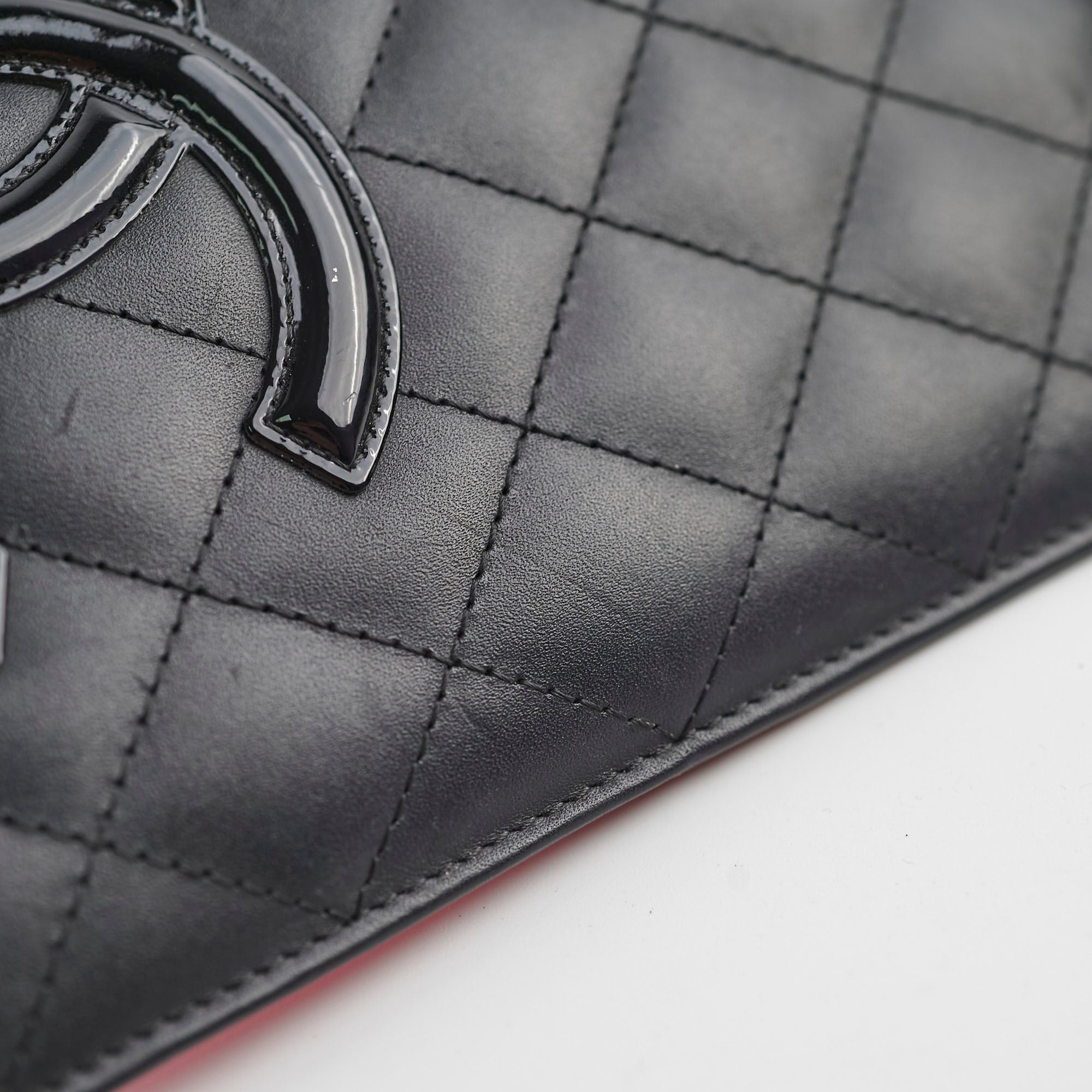 Chanel Cambon Long Flap Wallet in Calfskin Leather - Black & Pink for Women | Luxury Designer Handbag for Everyday Use & Special Occasions