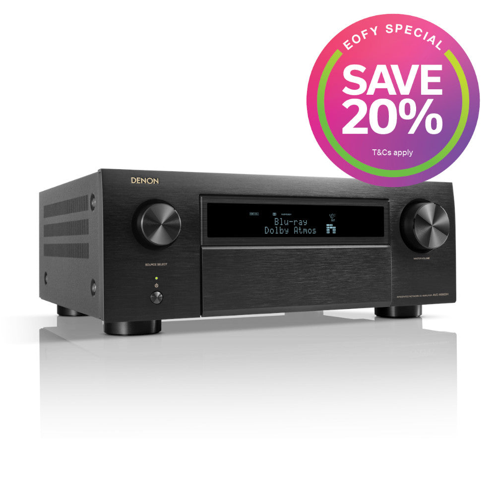Denon AVC X6800H 11.4 Channel 8K AV Receiver - Premium Home Theater Audio System for Movies, Music & Gaming | Dolby Atmos & DTS:X Support | 4K/120Hz & 8K/60Hz Passthrough | Perfect for Home Entertainment & Smart TV Setup