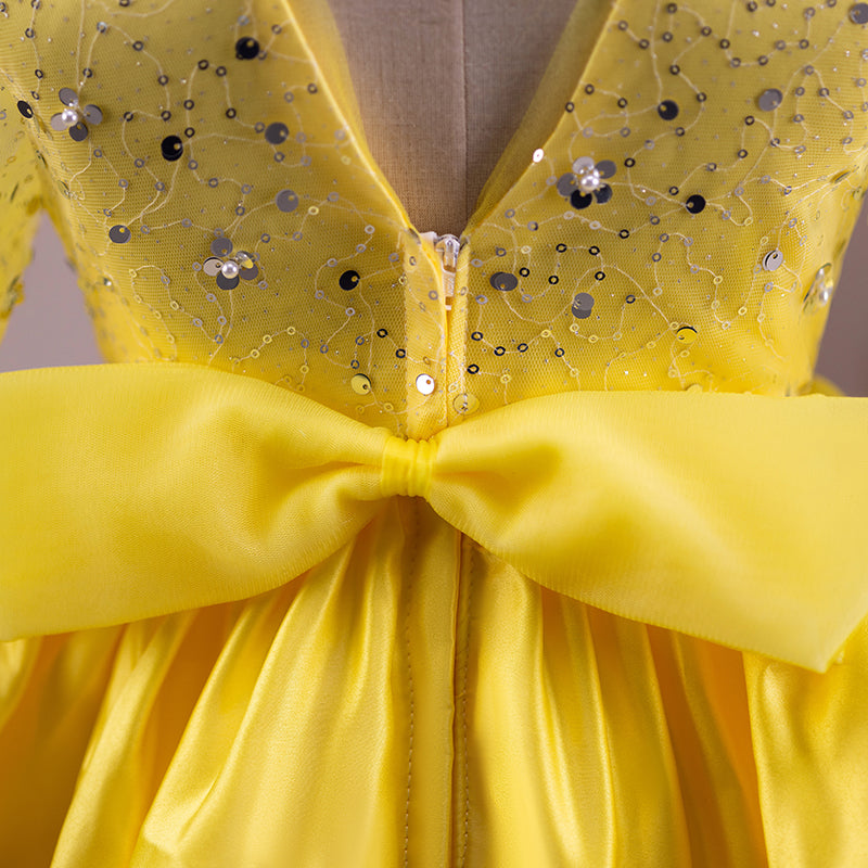 Sparkly Sequin Princess Dress for Baby Girls | Toddler Birthday Party Outfit | Perfect for Special Occasions, Photo Shoots & Dress-Up Play