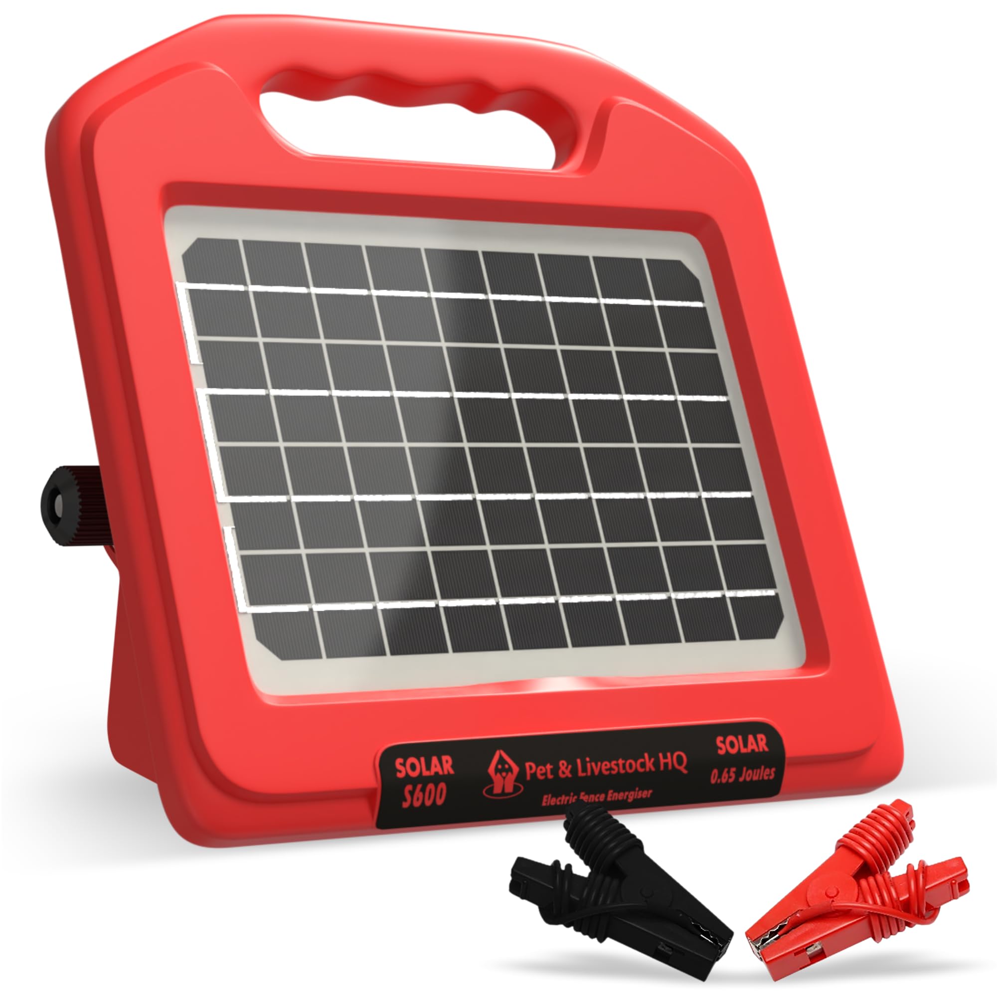 30 Miles Solar Fence Charger - 0.65 Joule Solar Powered Electric Fence Kit for Livestock, Horses, Cattle, Sheep - Weatherproof & Portable for Pastures, Farms & Rural Properties