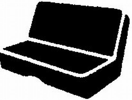 FIA NP94 Universal Fit Bench Seat Cover - Durable Neoprene Fabric (Black with Gray Center Panel) for Cars, Trucks & SUVs - Waterproof & Non-Slip Protection for Road Trips & Daily Commute