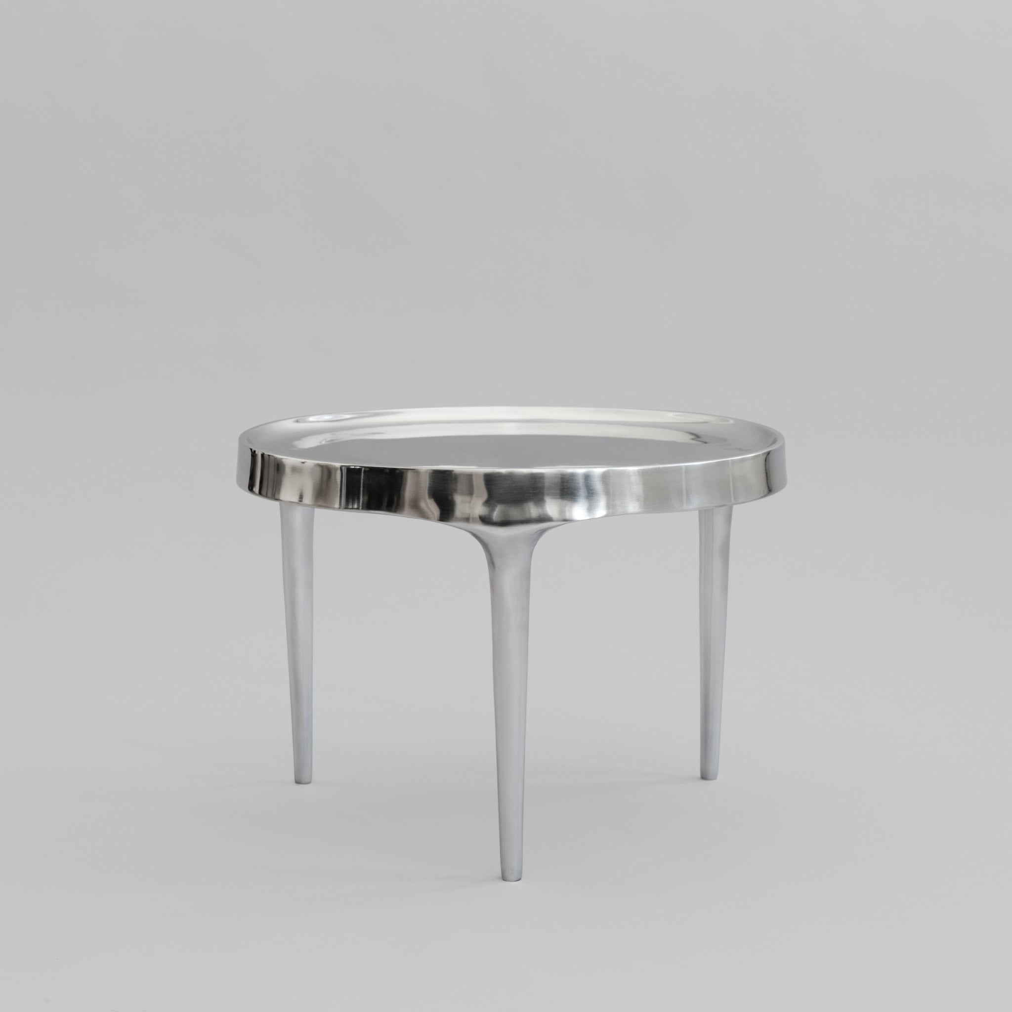 PRE ORDER 101 COPENHAGEN Phantom Low Coffee Table - 35cm Height Chrome Finish Modern Side Table for Living Room, Bedroom & Office