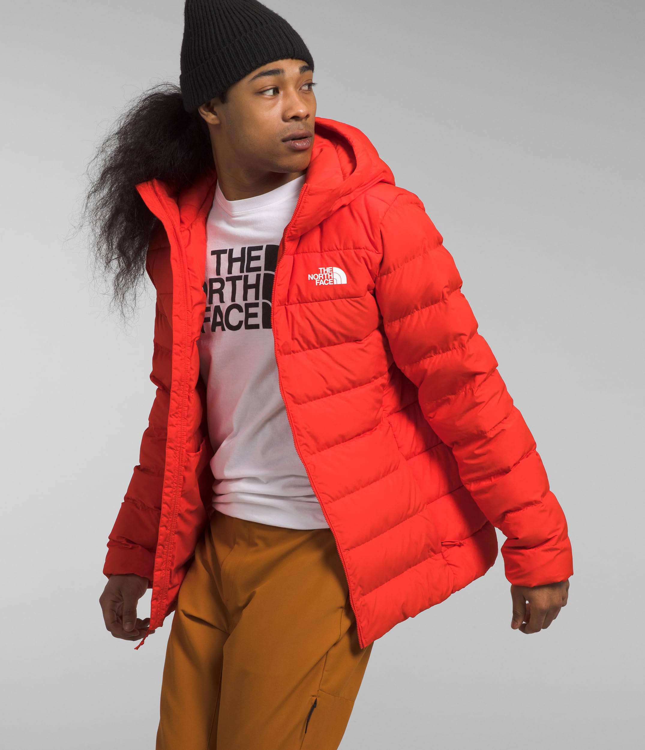 The North Face Men's Aconcagua Insulated Hooded Jacket - Waterproof Winter Coat for Hiking & Outdoor Activities (Standard & Big Size, Fiery Red, XX-Large)
