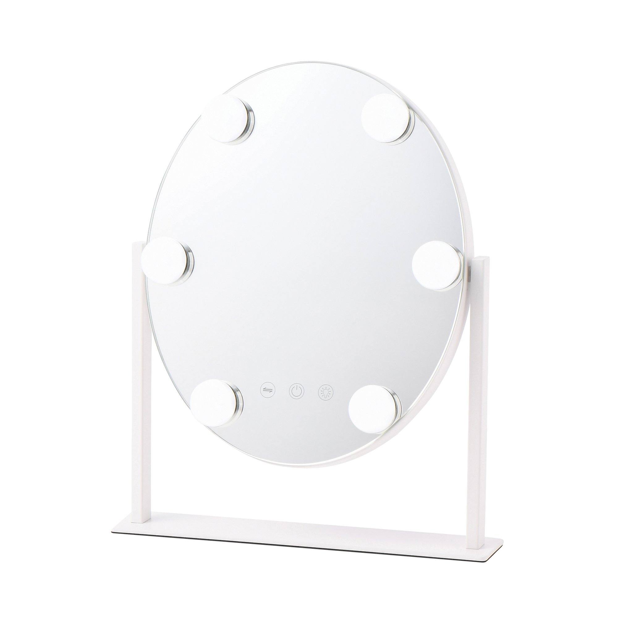 Hollywood Style Round Vanity Mirror with LED Lights - Perfect for Makeup, Dressing Room, and Home Decor
