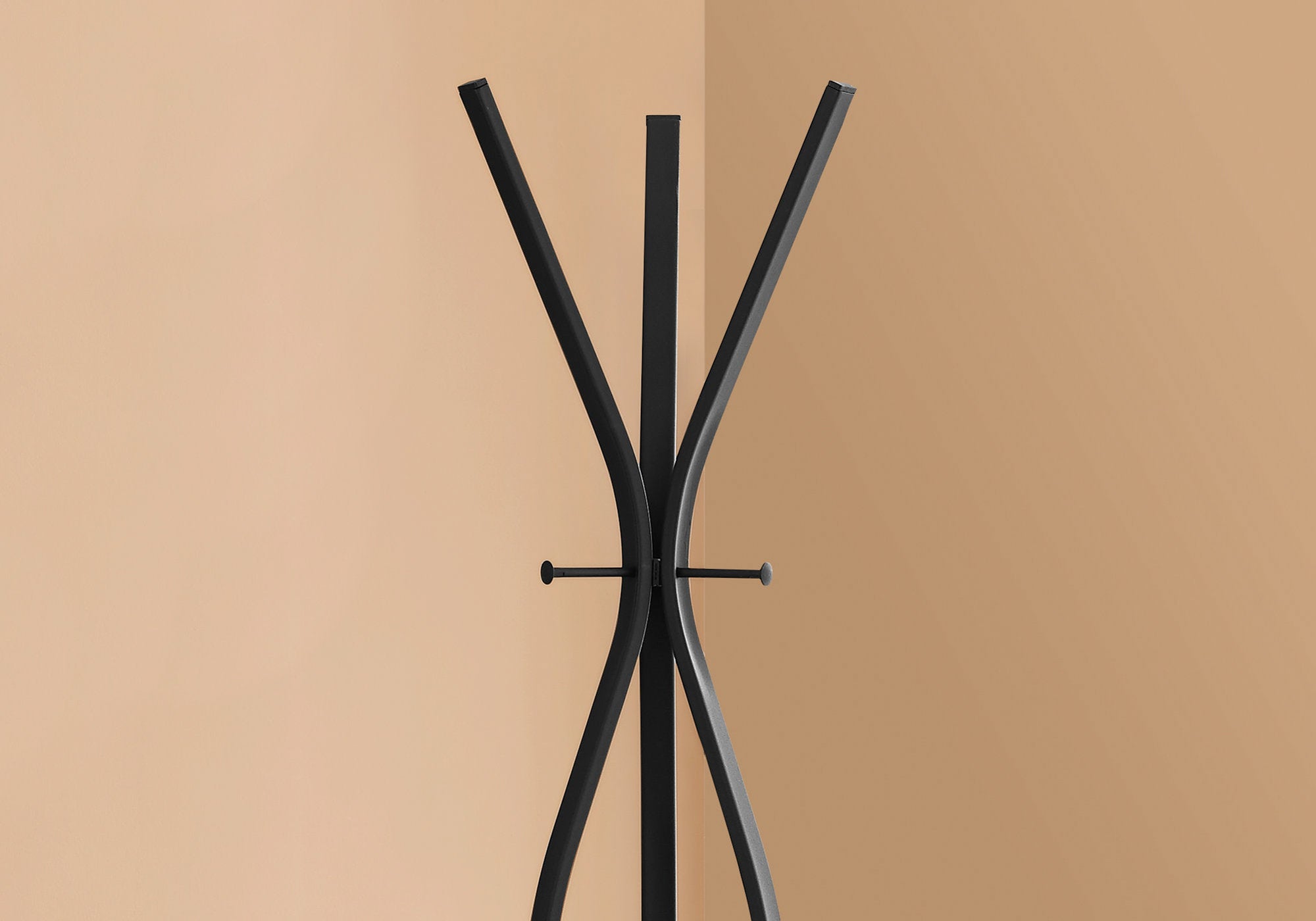 Modern Black Metal Coat Rack - 72 Inch Tall Contemporary Entryway Organizer for Jackets, Hats & Scarves - Perfect for Hallway, Bedroom or Mudroom Storage