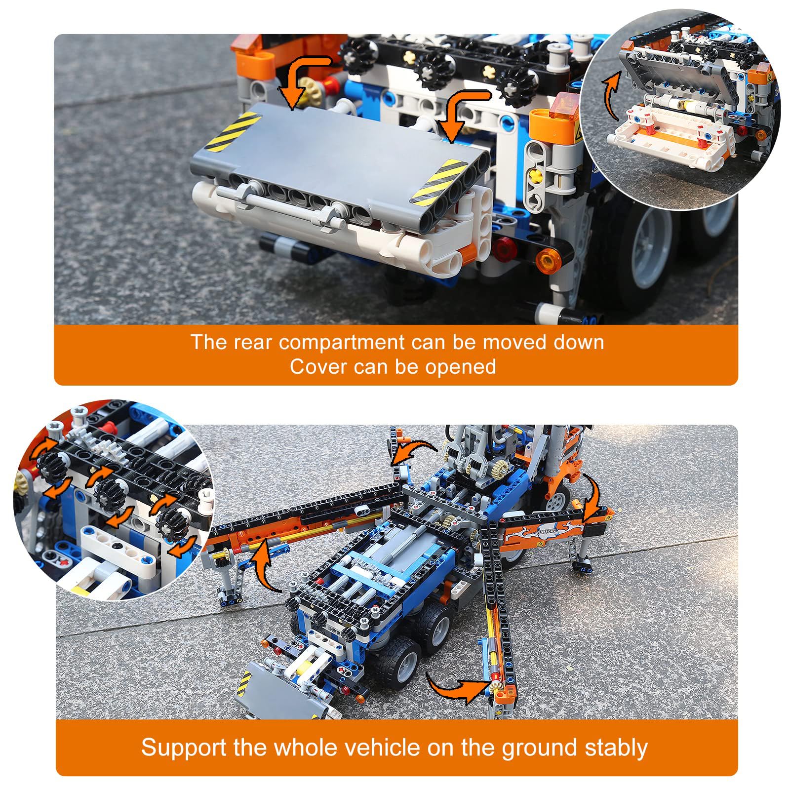 Mould King 2098Pcs Concrete Pump Truck Building Set - STEM Construction Toy for Kids Ages 8-12, Educational Engineering Model Kit for Boys & Girls | Perfect for Birthday Gifts & Creative Playtime