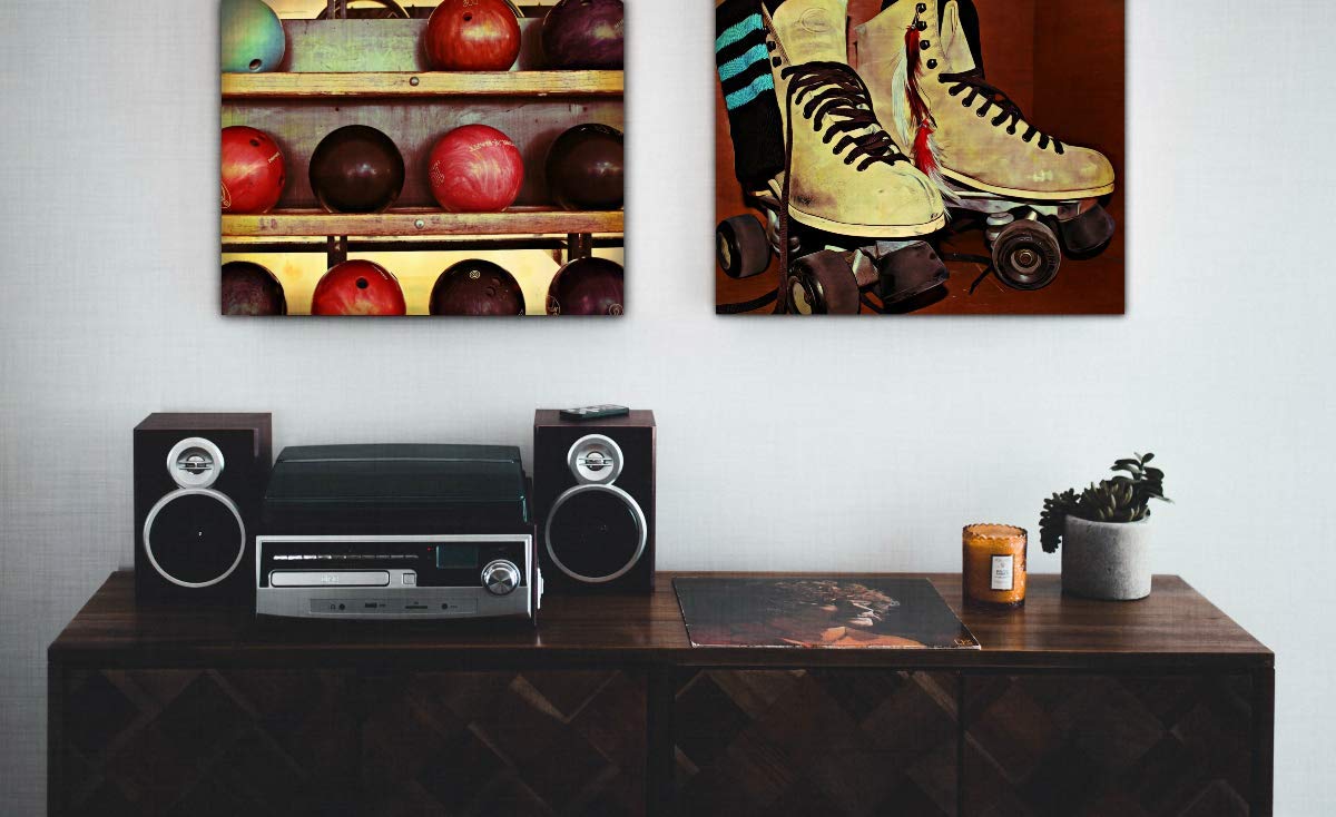 Bowling Ball Wall Art - Urban Natural Designs Photography Print for Home & Office Decor | Modern Sports Theme Wall Decor