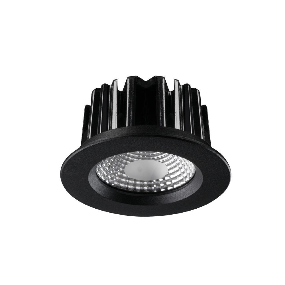 25W LED Recessed Downlight 60° Beam Angle 145mm Aperture - Black for Home, Office, and Commercial Lighting