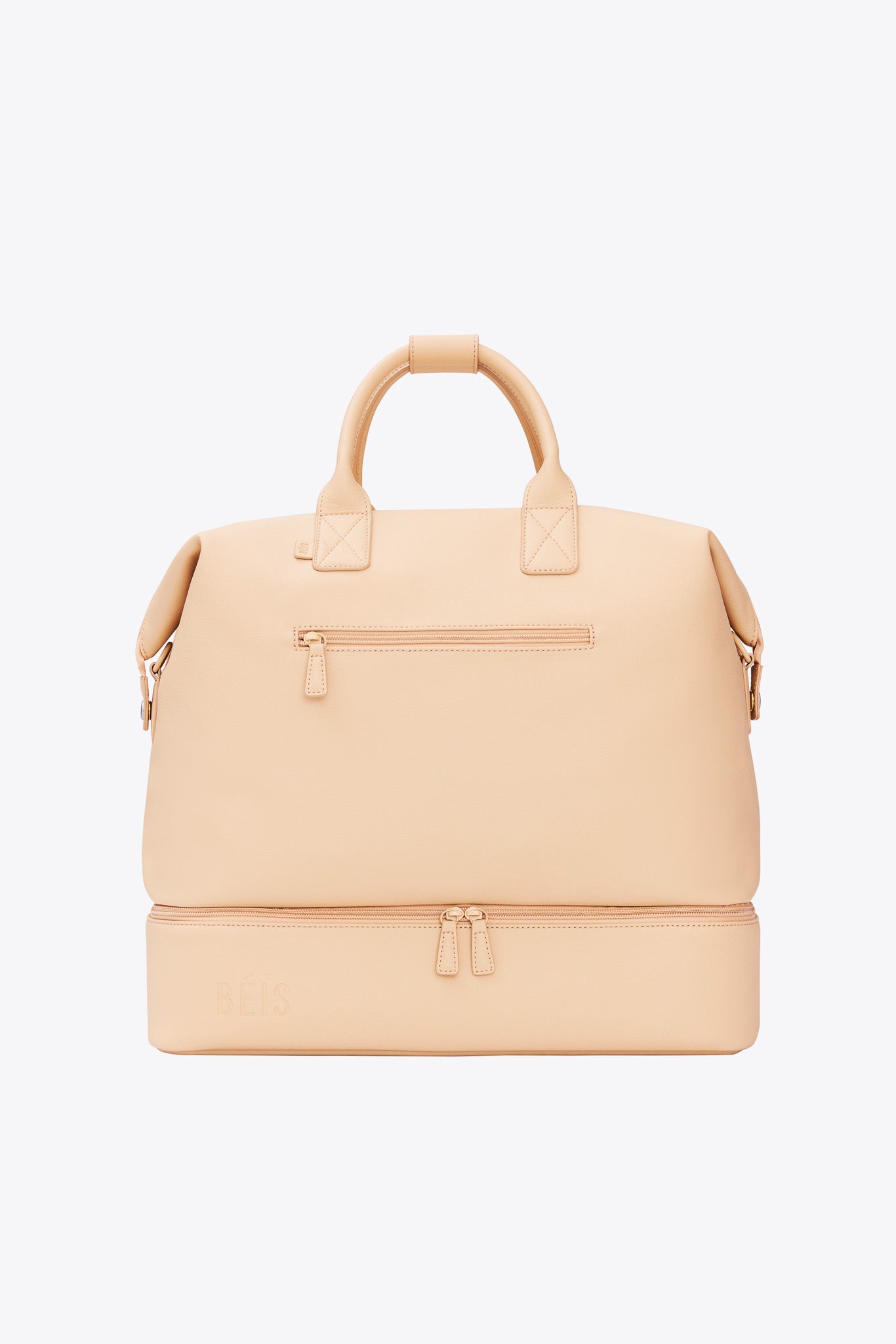 Premium Beige Weekender Bag - Stylish & Spacious Travel Duffel for Women & Men - Perfect for Weekend Getaways, Gym, Work & Overnight Trips