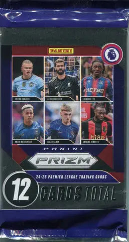 2024 Panini Prizm Premier League Soccer Hobby Pack - Single Pack | Authentic Collectible Trading Cards for Soccer Fans & Collectors | Perfect for Gifts, Trading, and Card Collections
