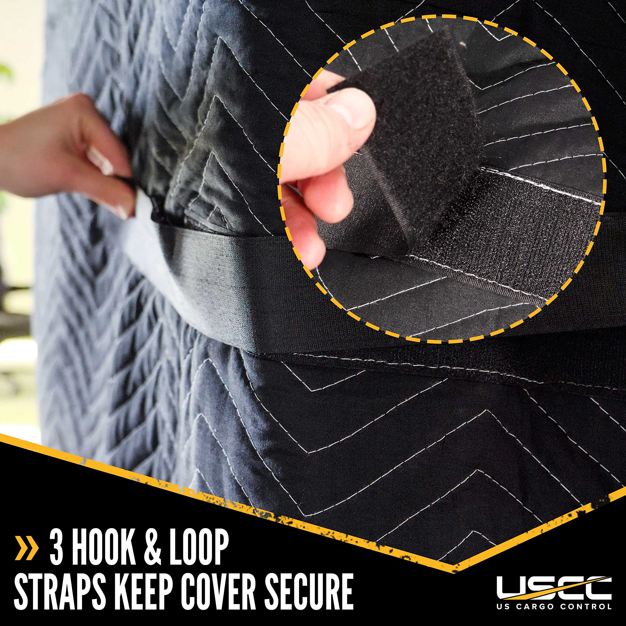 US Cargo Control Ultimate Moving Kit with Moving Blankets & Covers - Heavy Duty Furniture Protector for Washer, Dryer, Range, Refrigerator, Banister & Door Jamb - Perfect for Home Moving, Appliance Protection & Furniture Transport