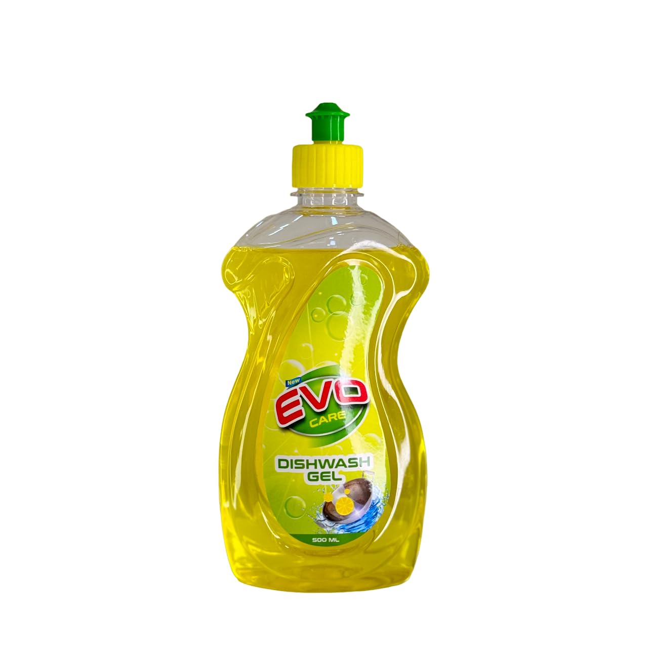 Evocare Natural Lemon Dishwashing Gel 1 Liter (Pack of 2 x 500ml) - Gentle & Effective for Greasy Pots, Pans & Dishes - Eco-Friendly Kitchen Cleaner