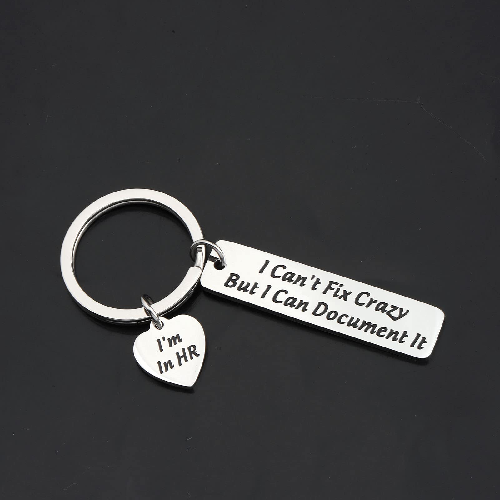HR Keychain Gift for Human Resource Professionals - I'm In HR Keychain for HR Managers & Coworkers - Perfect Employee Appreciation Gift for Office & Workplace