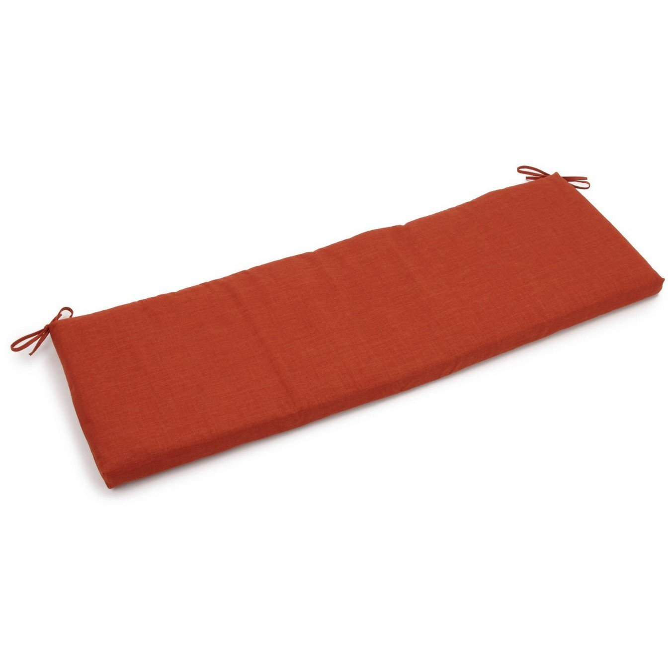 Blazing Needles Indoor/Outdoor Bench Cushion - 54 Inch Wide Water-Resistant Patio Seat Cushion in Cinnamon Brown - Perfect for Garden Benches, Porch Swings, and Poolside Lounging
