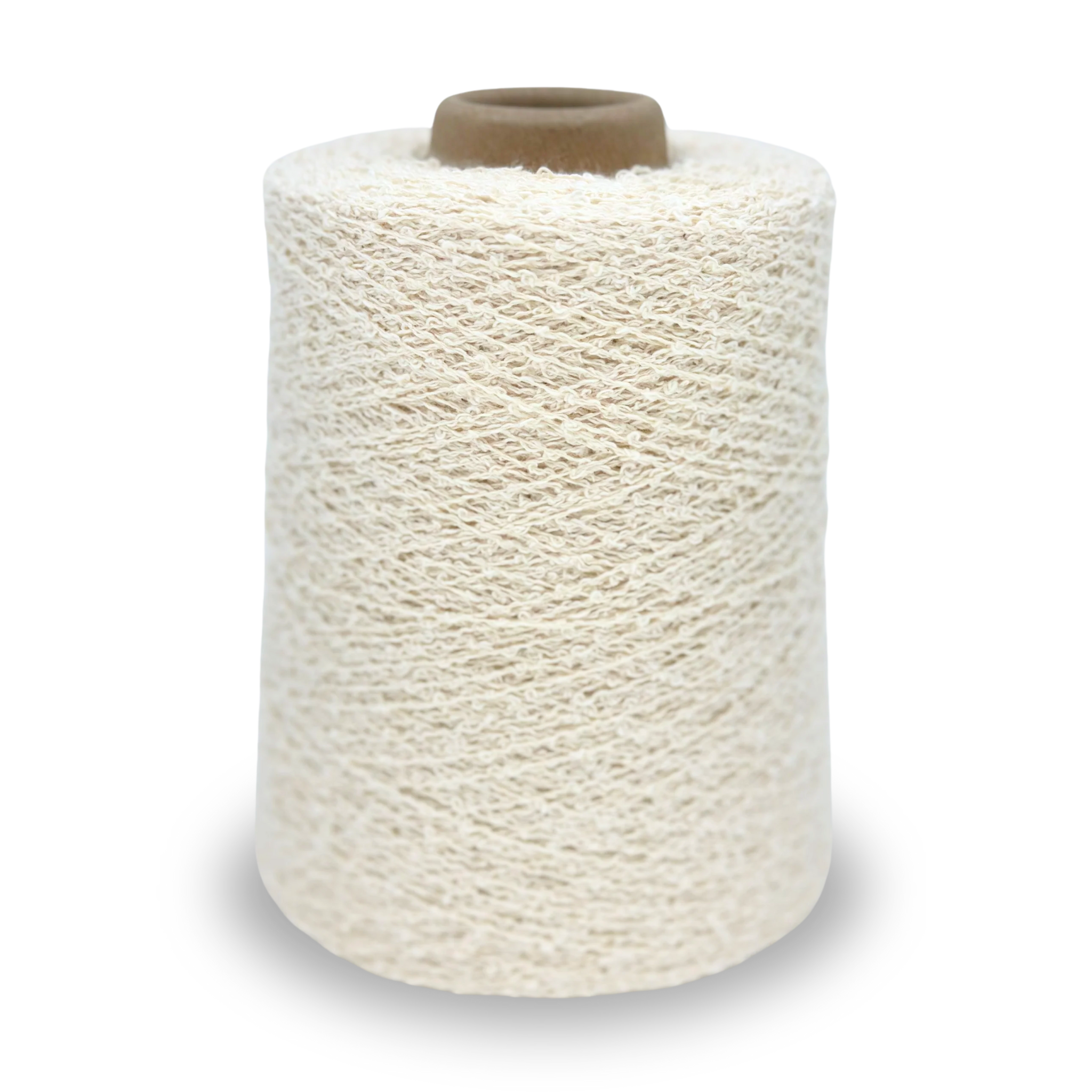 Premium Cotton Bouclé Yarn - 1lb Fingering Weight Cone for Knitting & Crocheting | Soft Handmade Yarn for Scarves, Sweaters & Baby Blankets | Natural Fiber Craft Supplies