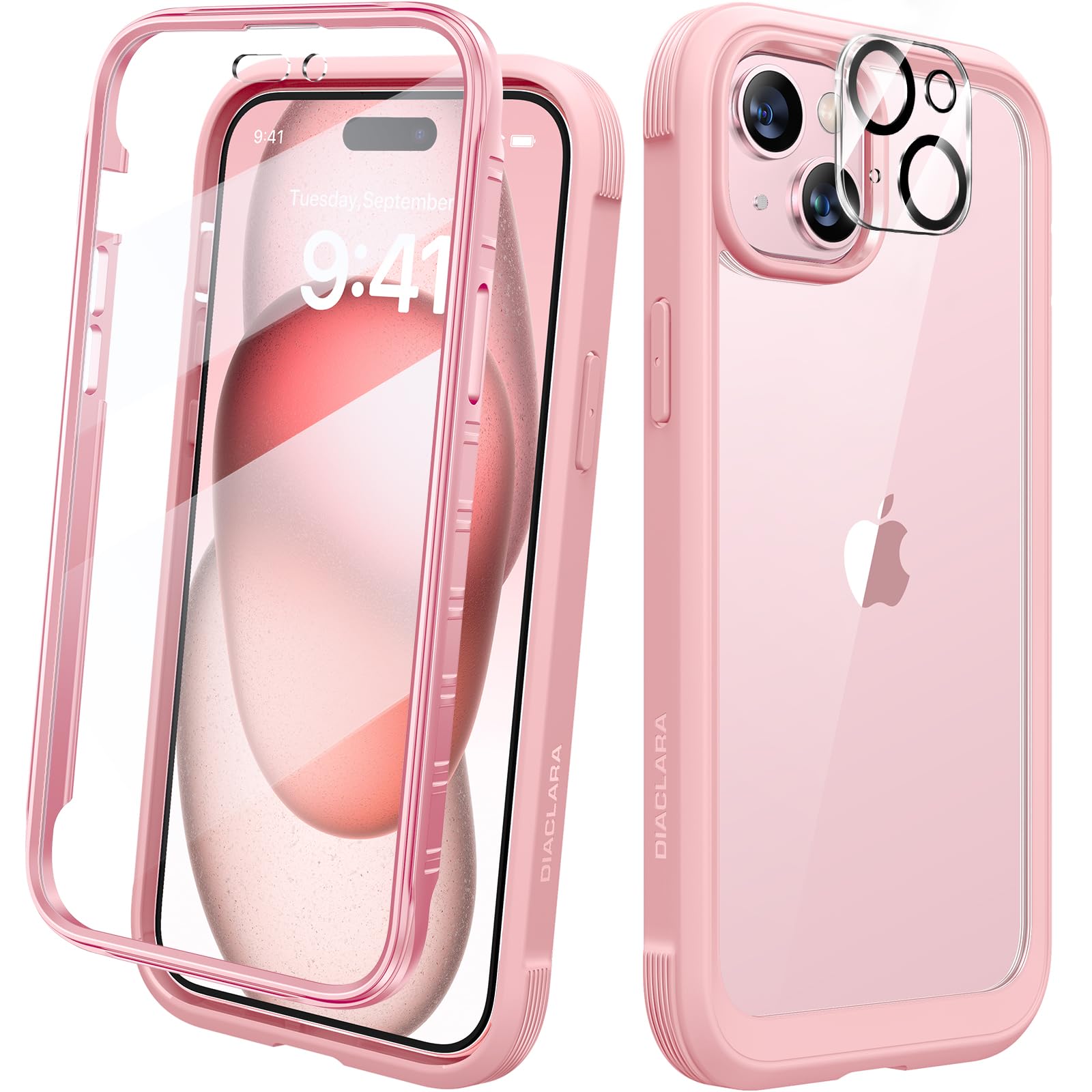 Diaclara Rugged iPhone 15 Plus Case 6.7