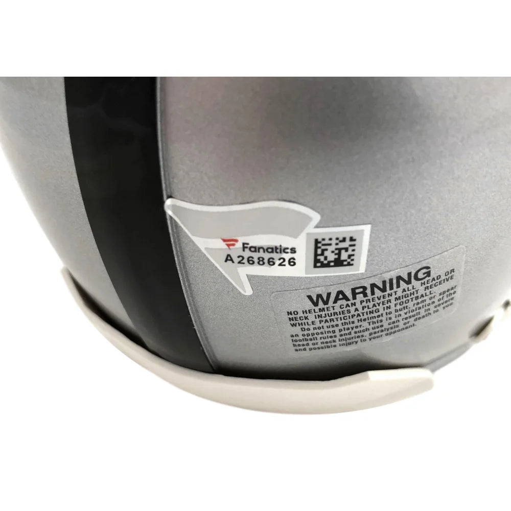 Henry Ruggs Autographed Las Vegas Raiders Mini Helmet with COA - Authentic NFL Collectible for Fans, Display, and Memorabilia Collection