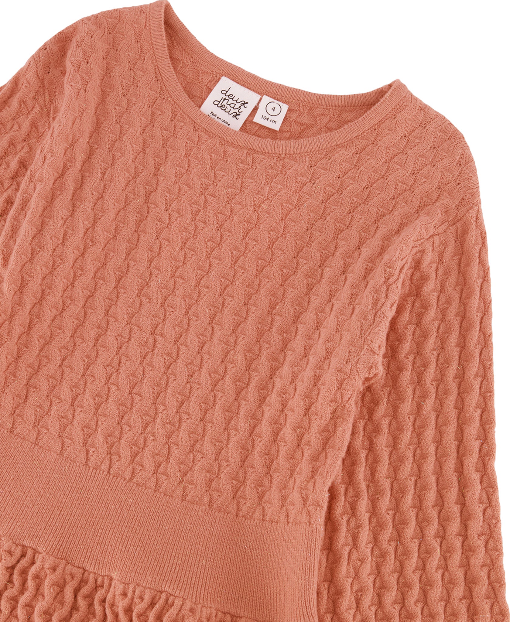 3/4 Sleeve Knit Dress for Little Girls - Soft Cotton Comfortable Kids' Casual Wear - Perfect for School, Parties & Family Outings