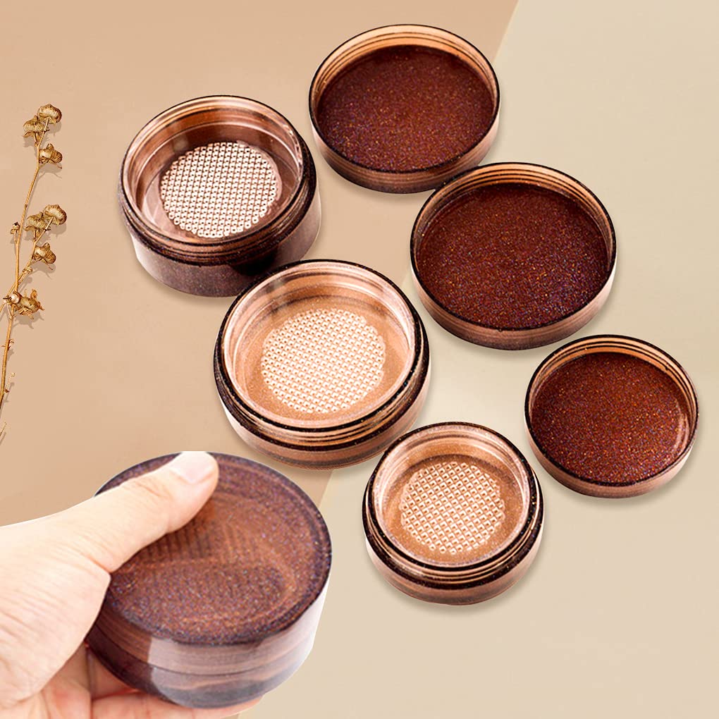 FineInno Silicone Resin Jar Molds with Sifter Lids - DIY Epoxy Resin Storage Containers for Loose Powder, Cosmetics & Travel - 10g Capacity - Perfect for Makeup Organizers, Home Decor & Craft Projects