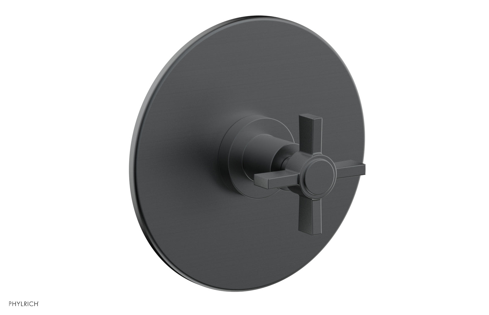 BASIC 1/2 Thermostatic Shower Trim with Blade Cross Handle - DTH137 - Perfect for Modern Bathroom Renovations & Spa-Like Shower Experience