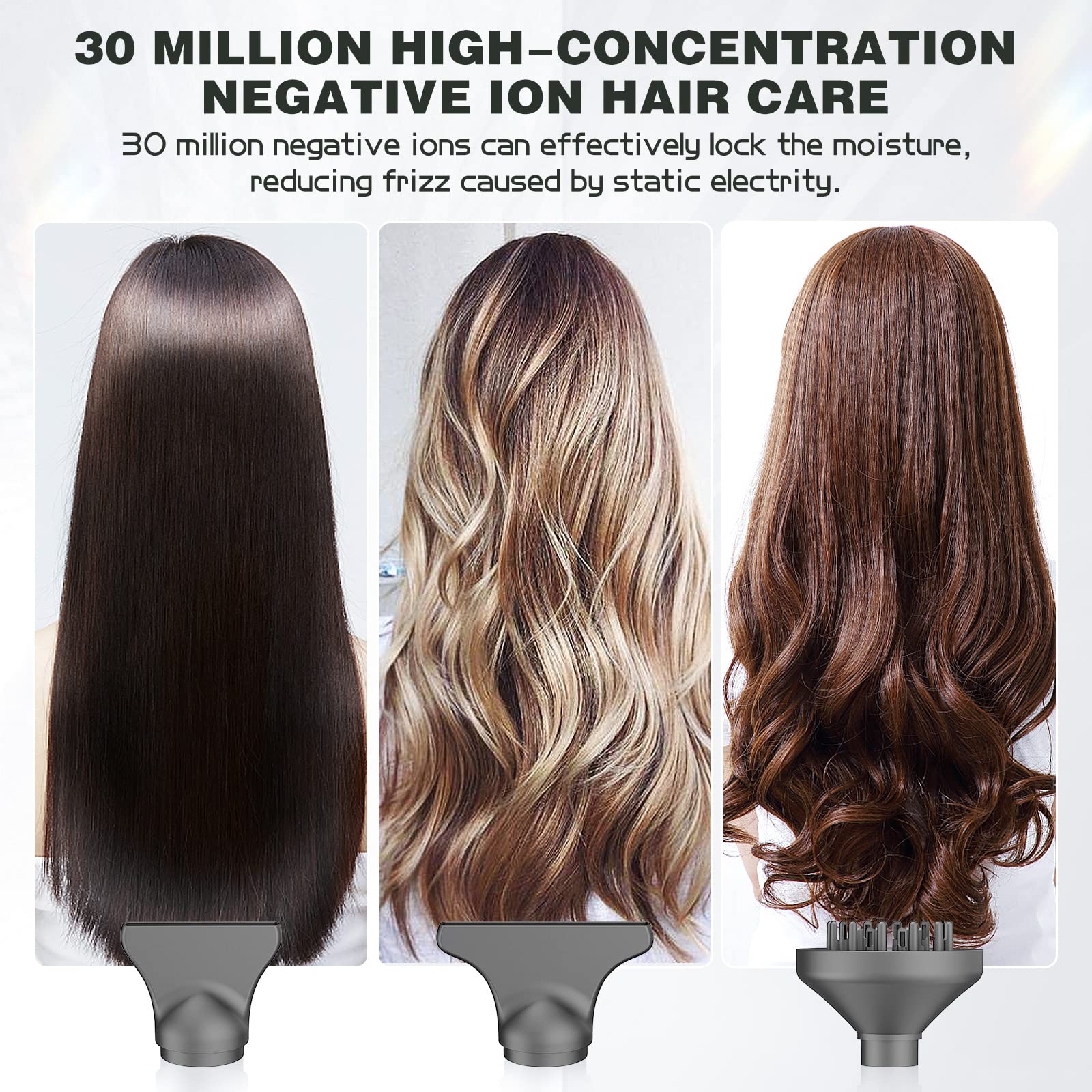 Slopehill 2000W Professional Ionic Hair Dryer with Diffuser - High Speed Blow Dryer for Women & Salon Use - Ceramic Technology for Frizz-Free Shine (Blue) - Perfect for Home Styling & Professional Salon Hair Care