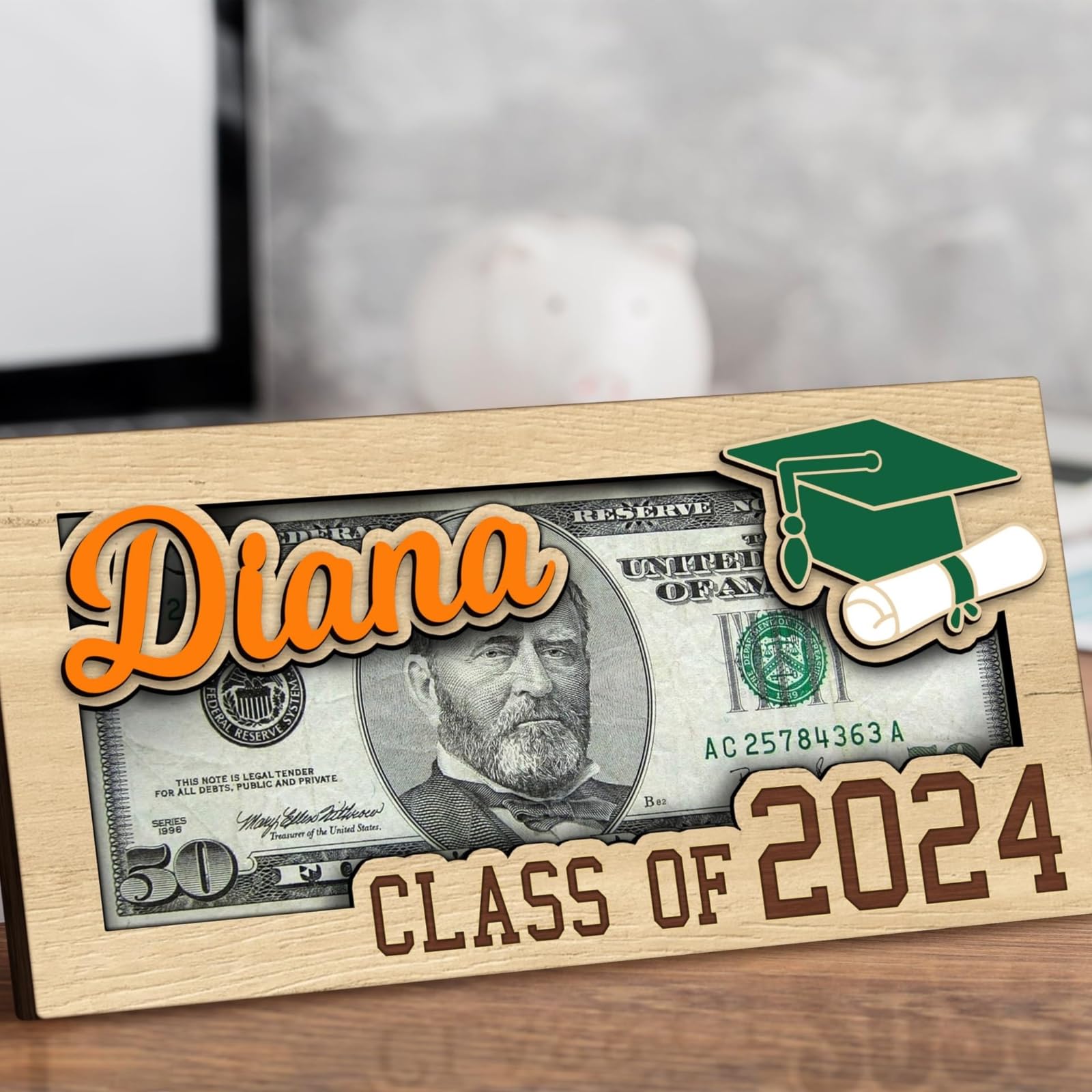 Personalized Graduation Money Holder - Custom Cash Gift Envelope for Graduation, Easter & Special Occasions - 2024 Unique Keepsake (MH-A) - Perfect for Graduation Parties, Easter Celebrations & Thoughtful Gift Giving