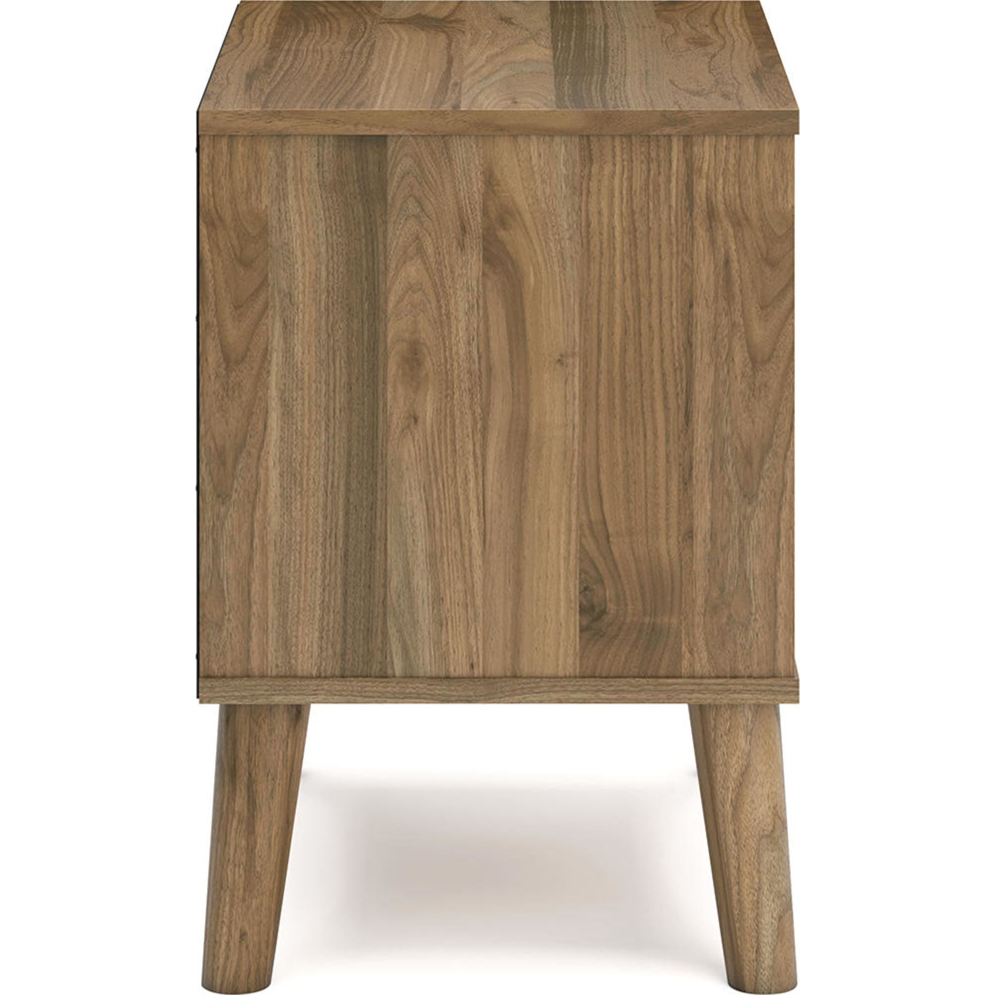 Aprilyn Nightstand with Honey Finish - Modern Bedside Table for Bedroom, Living Room, or Office - Perfect for Storage and Decor