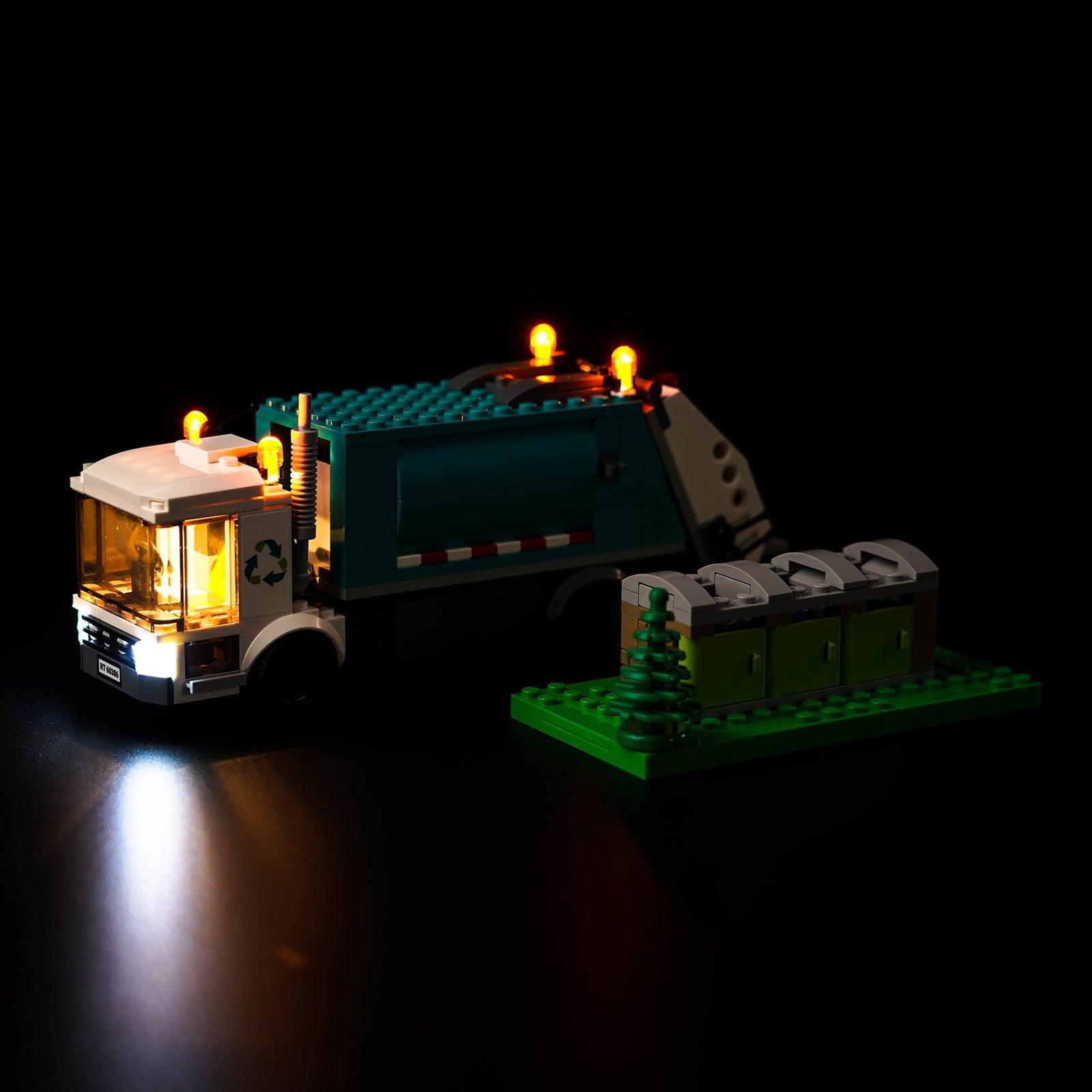 Best LED Light Kit for LEGO® City Recycling Truck 60386 - Compatible with LEGO Recycling Vehicle - DIY Lighting Upgrade for LEGO Models & Displays